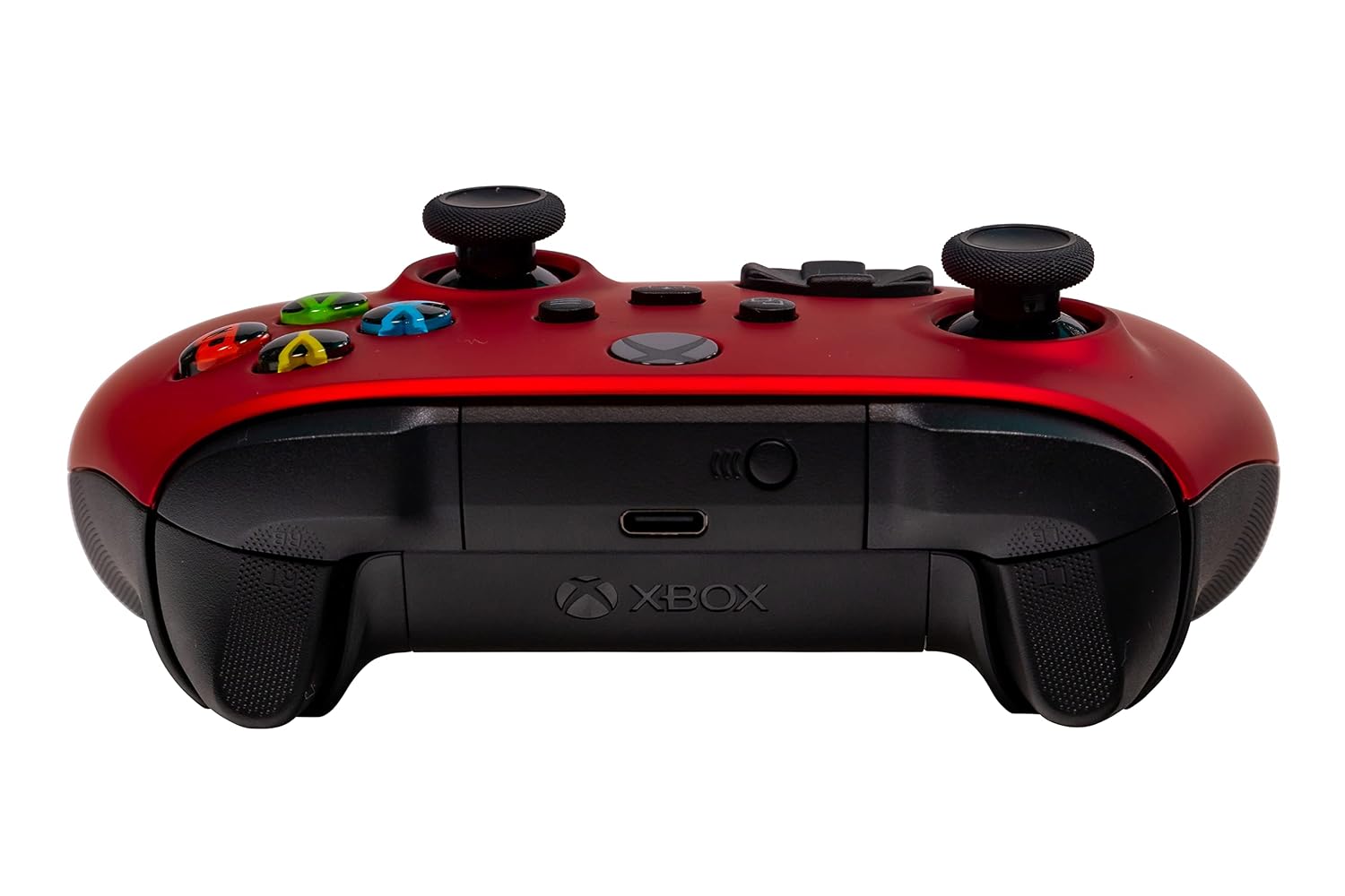 GAMEPAD XBOX ONE SERIES X S CRAZY CONTROLLERZ SOFT TOUCH ROJO METÁLICO - 5