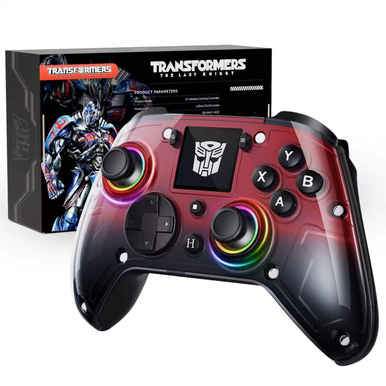 CONTROL INALÁMBRICO PARA PC TRANSFORMERS CON PANTALLA INTERACTIVA, ROJO - 1