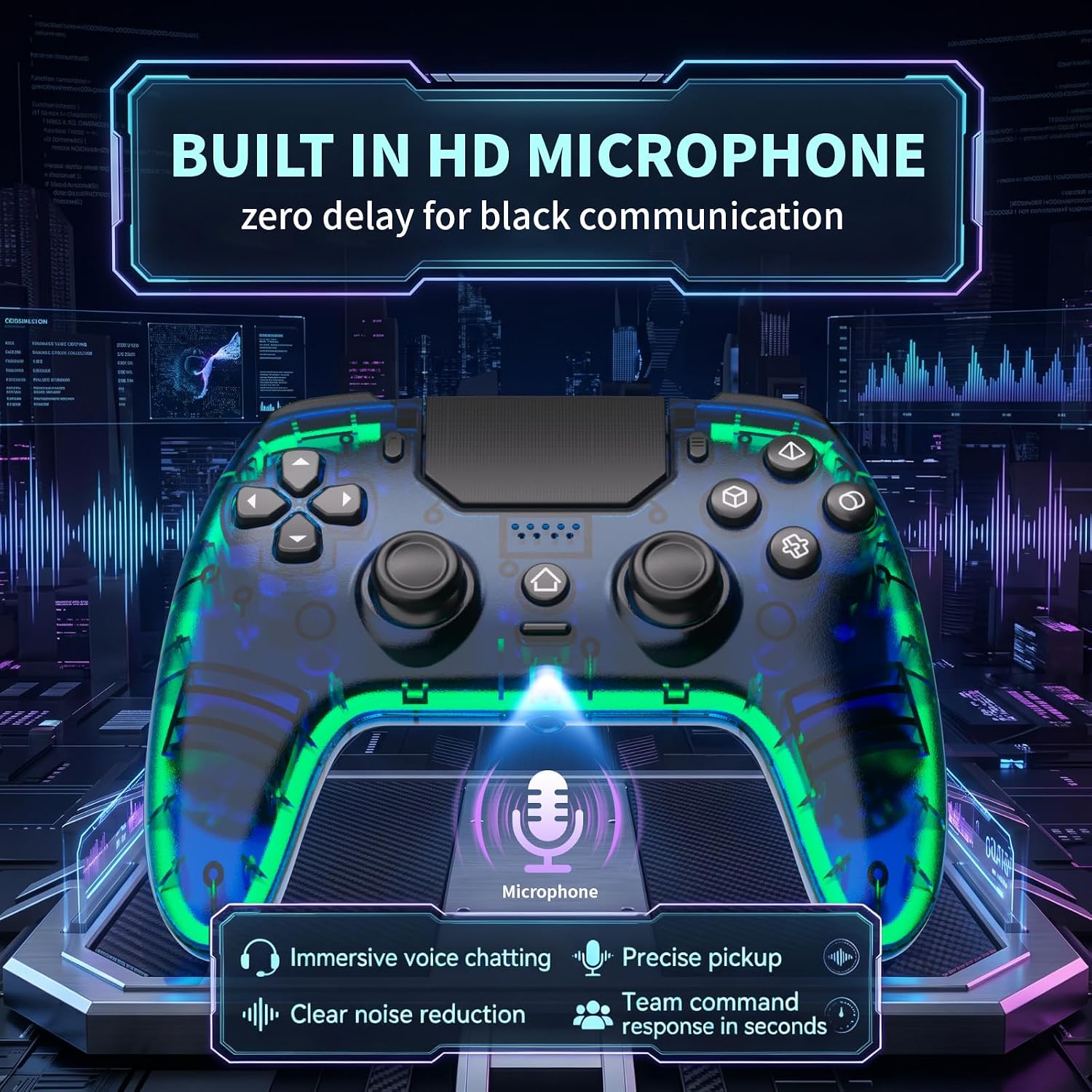CONTROL INALÁMBRICO SZDILONG PARA PS5 PRO/SLIM, MAC, IOS, STEAM, PC/ANDROID - 3