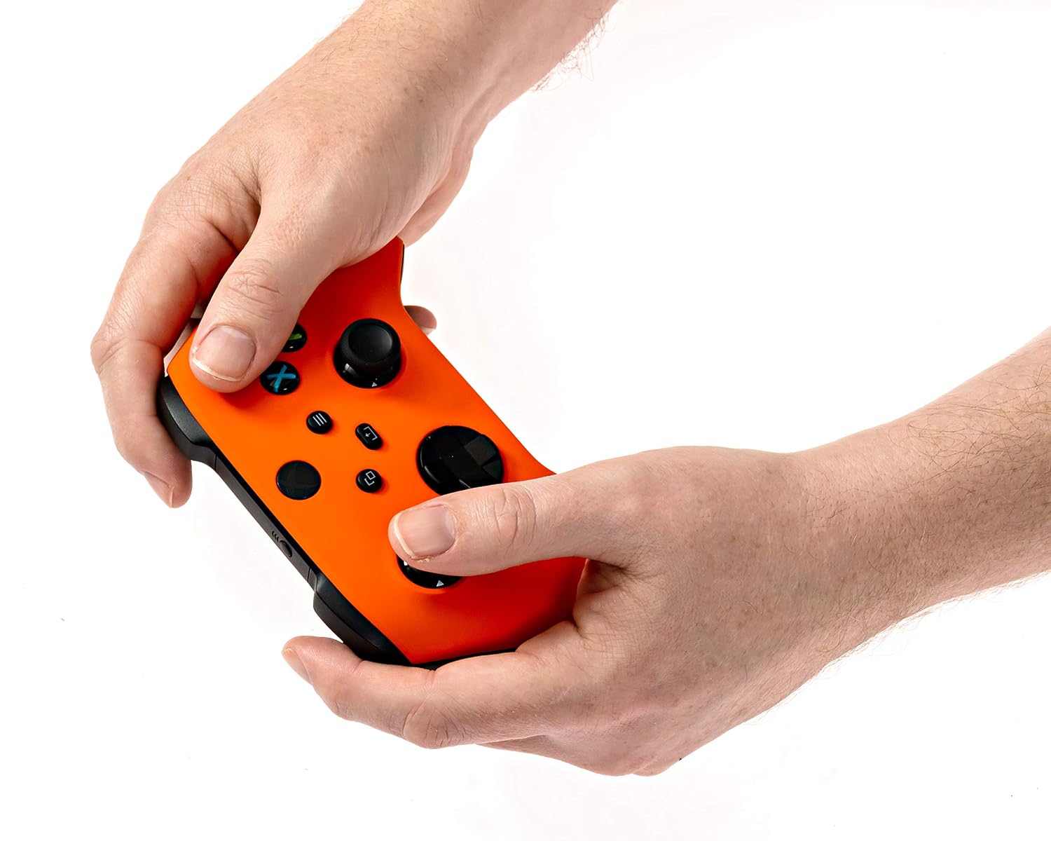 GAMEPAD XBOX ONE SERIES X S CRAZY CONTROLLERZ SOFT TOUCH NARANJA NEÓN - 3