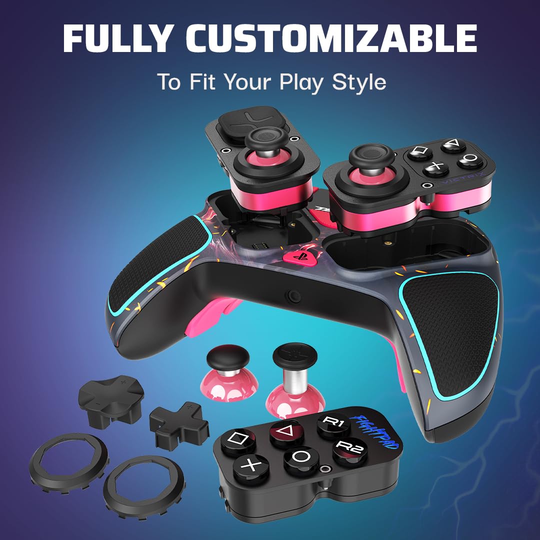 CONTROL INALÁMBRICO PARA GAMING VICTRIX PRO BFG TEKKEN 8 RAGE ART PARA PS5, PS4 Y PC - 2