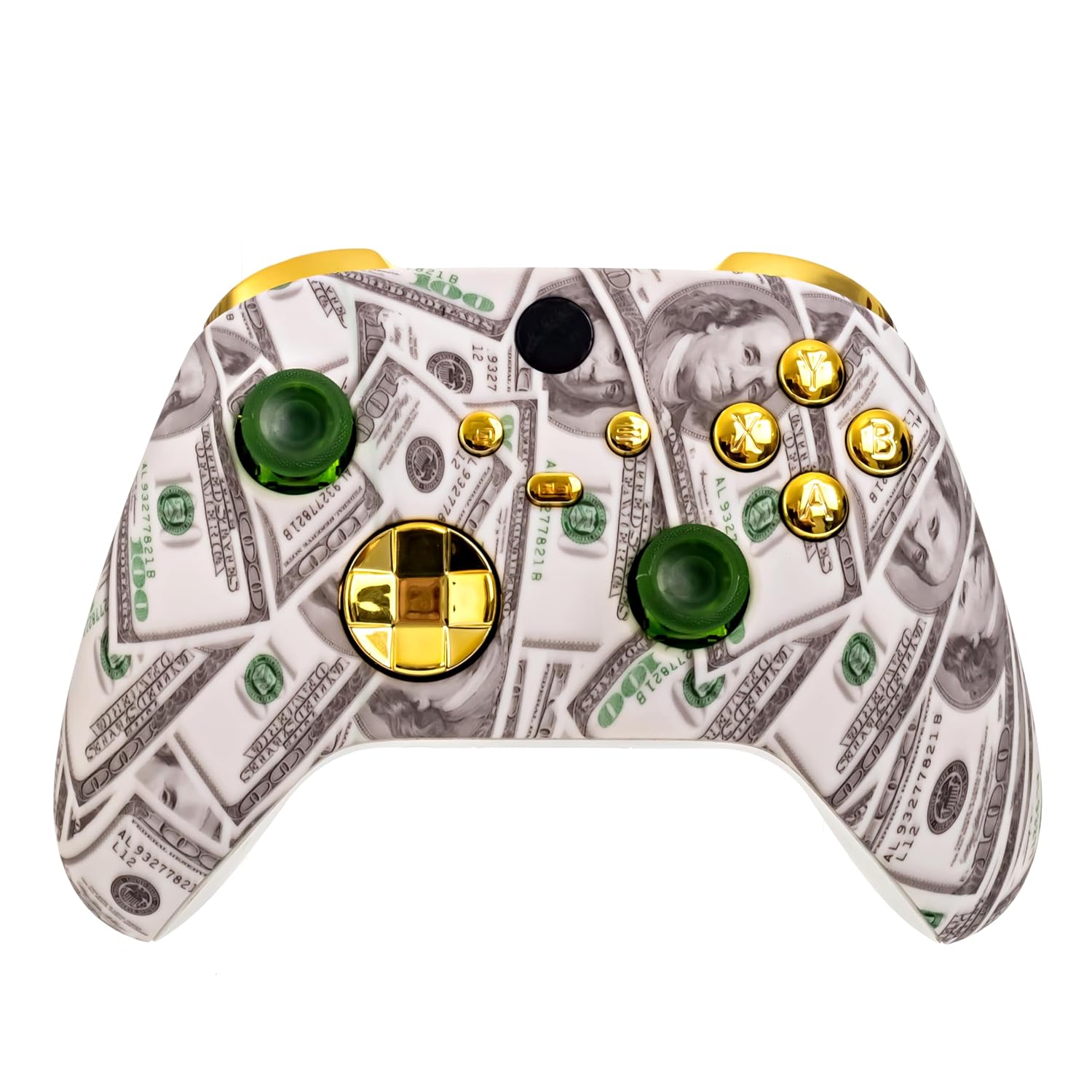 MANDO INALÁMBRICO PERSONALIZADO CRAZY CONTROLLERZ PARA XBOX SERIES X S PC DISEÑO CASH MONEY - 1
