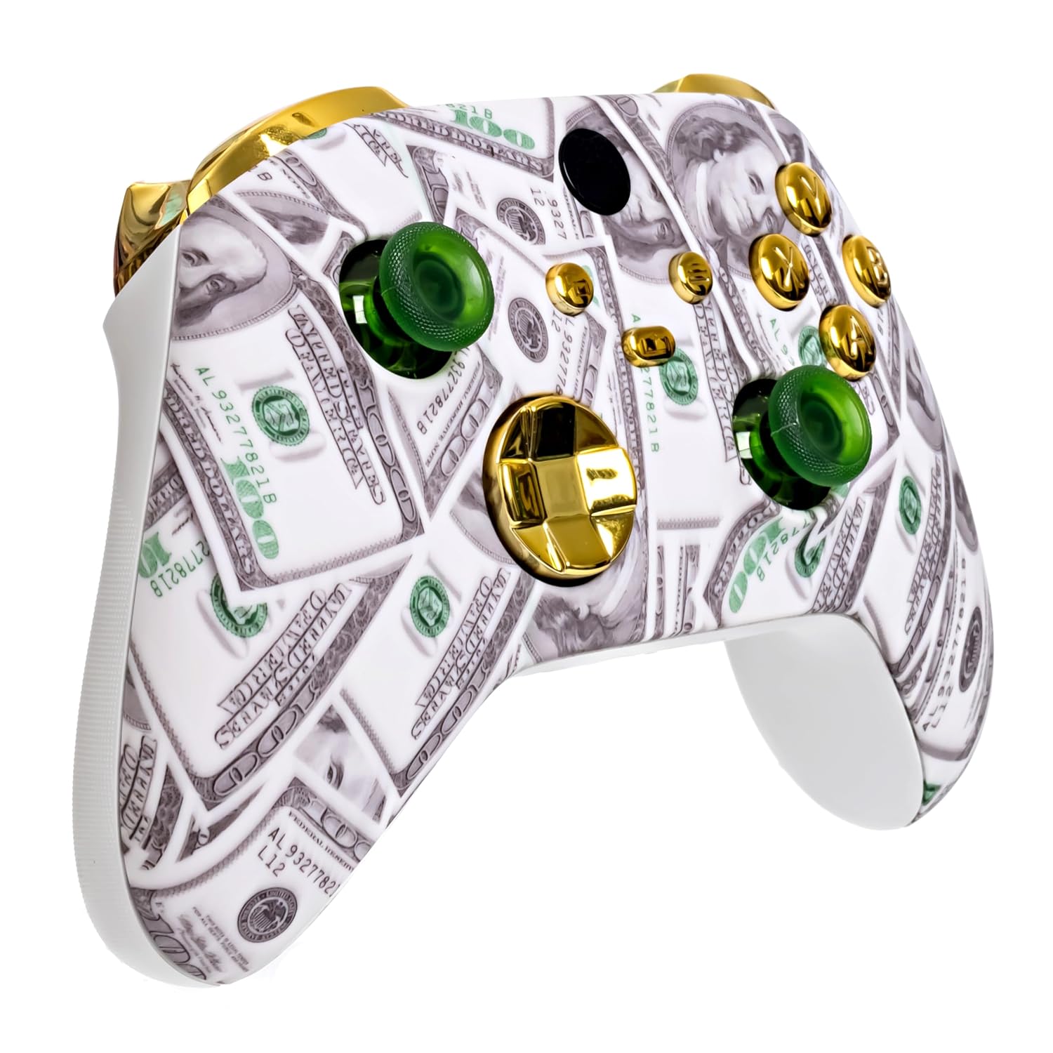 MANDO INALÁMBRICO PERSONALIZADO CRAZY CONTROLLERZ PARA XBOX SERIES X S PC DISEÑO CASH MONEY - 3