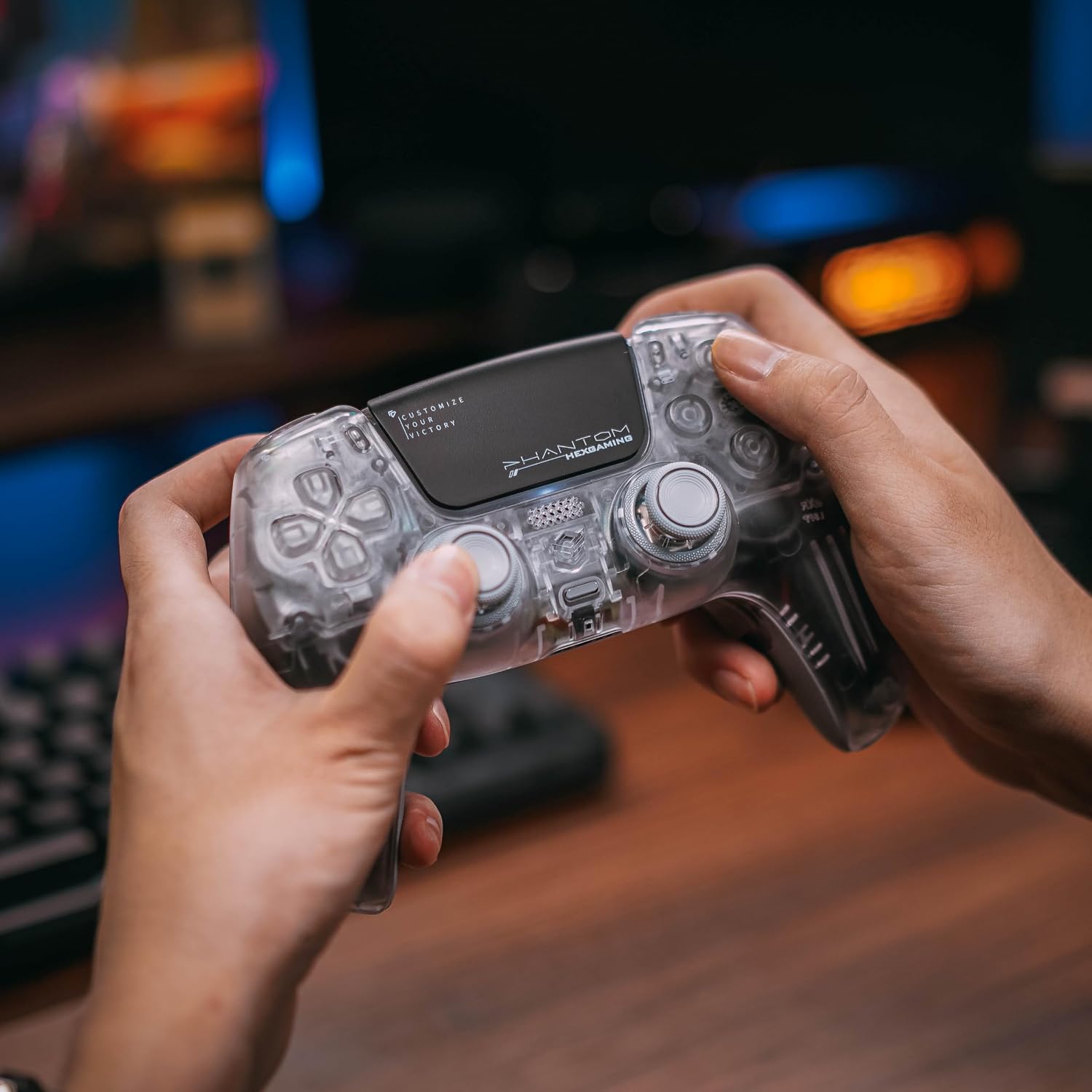 CONTROL INALÁMBRICO HEXGAMING PHANTOM PARA PS5 EXPLORER EDITION - 2