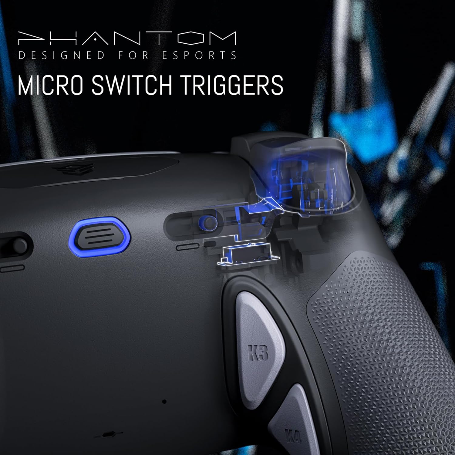 CONTROL INALÁMBRICO HEXGAMING PHANTOM PARA PS5 EXPLORER EDITION - 5
