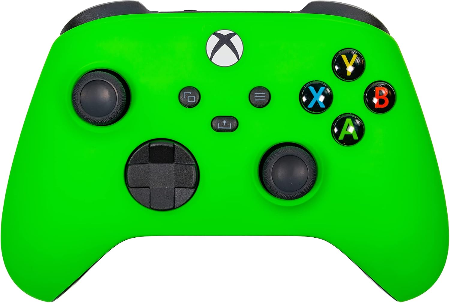 GAMEPAD XBOX ONE SERIES X S CRAZY CONTROLLERZ SOFT TOUCH VERDE NEÓN - 1