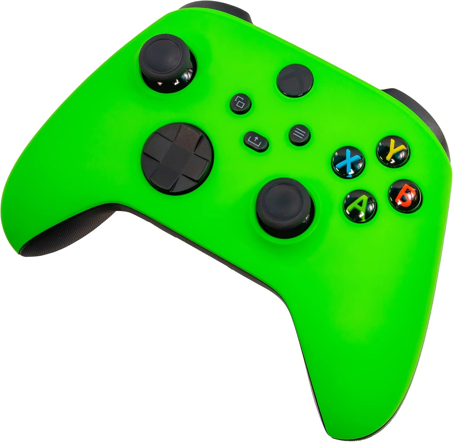 GAMEPAD XBOX ONE SERIES X S CRAZY CONTROLLERZ SOFT TOUCH VERDE NEÓN - 4