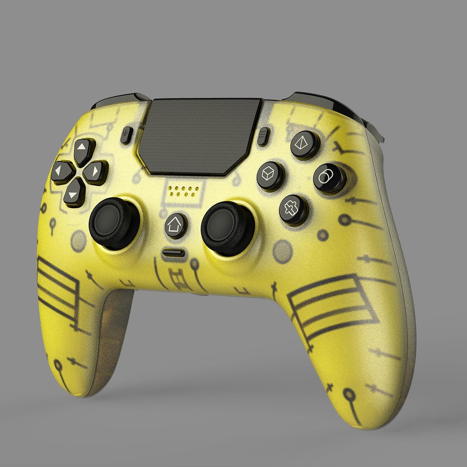 CONTROL INALÁMBRICO LED BETMI PARA PS5 PRO/SLIM/STEAM DECK/PC FROSTED GOLD - 1