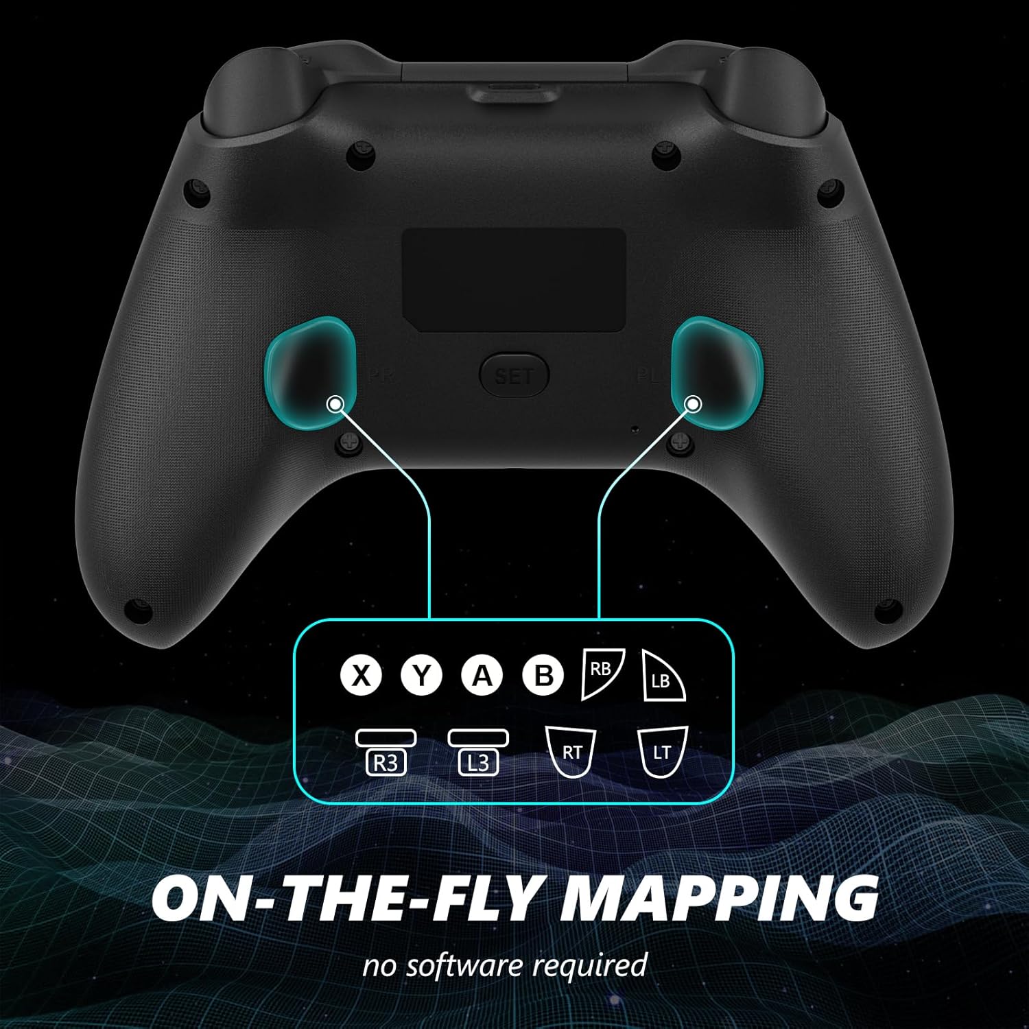 CONTROL INALÁMBRICO DINOSOO RGB PARA XBOX SERIES X|S, XBOX ONE Y WINDOWS 10/11 - 4
