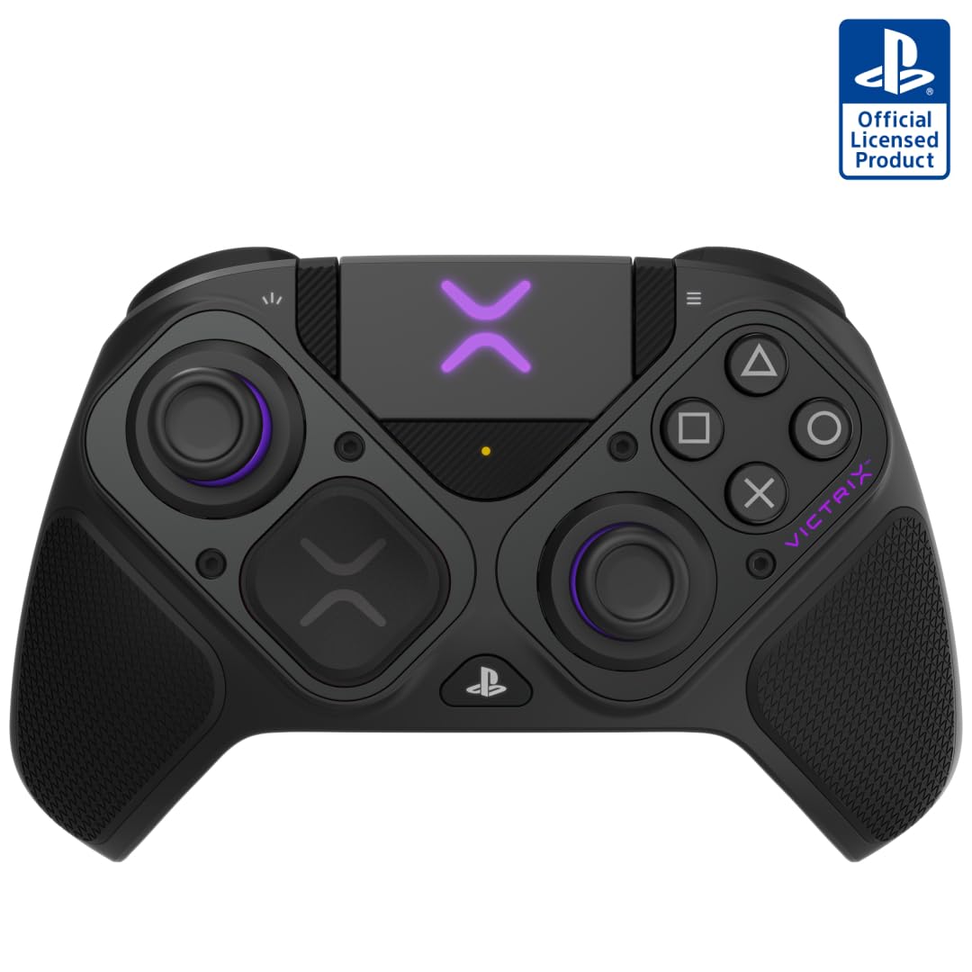 CONTROL INALÁMBRICO PARA GAMING PDP VICTRIX PRO BFG PARA PLAYSTATION 5, PS4 Y PC, MODULAR, BOTONES PROGRAMABLES, NEGRO - 1
