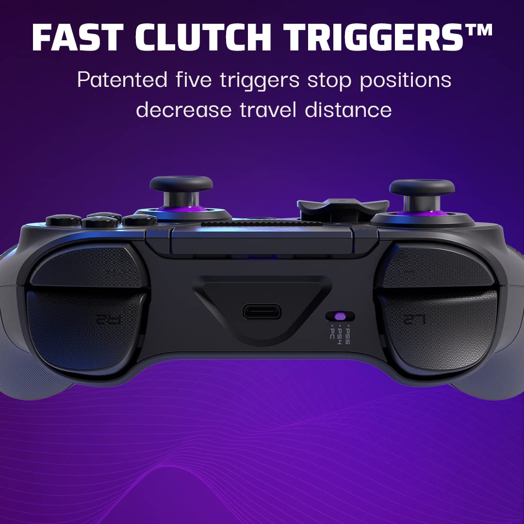 CONTROL INALÁMBRICO PARA GAMING PDP VICTRIX PRO BFG PARA PLAYSTATION 5, PS4 Y PC, MODULAR, BOTONES PROGRAMABLES, NEGRO - 3