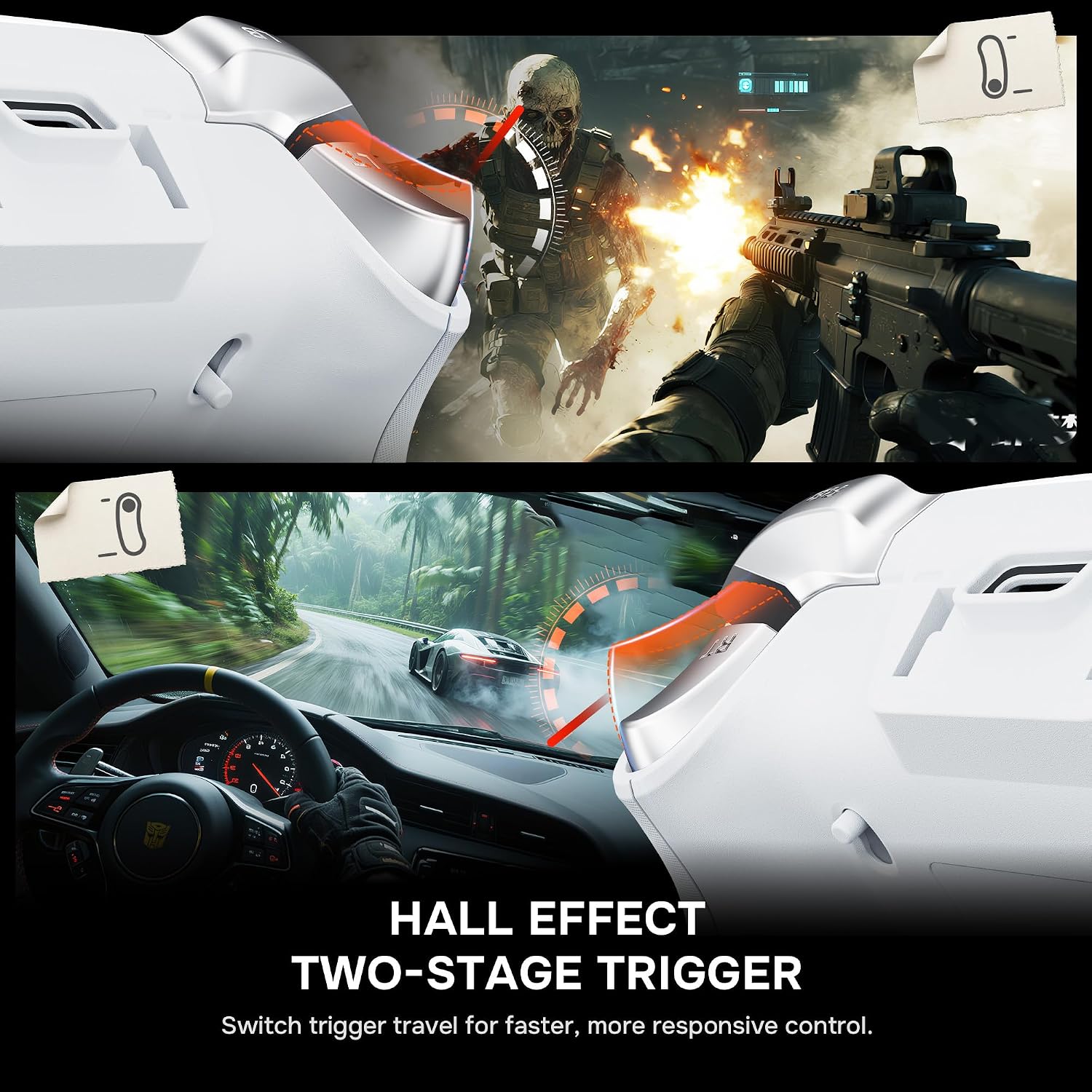 CONTROL INALÁMBRICO PARA PC TRANSFORMERS CON PANTALLA INTERACTIVA, GRIS - 5