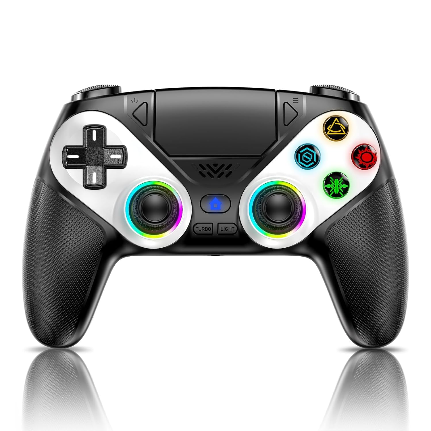 CONTROL INALÁMBRICO GAMROMBO RGB PARA PS5/ PRO/ SLIM/ PC - 1