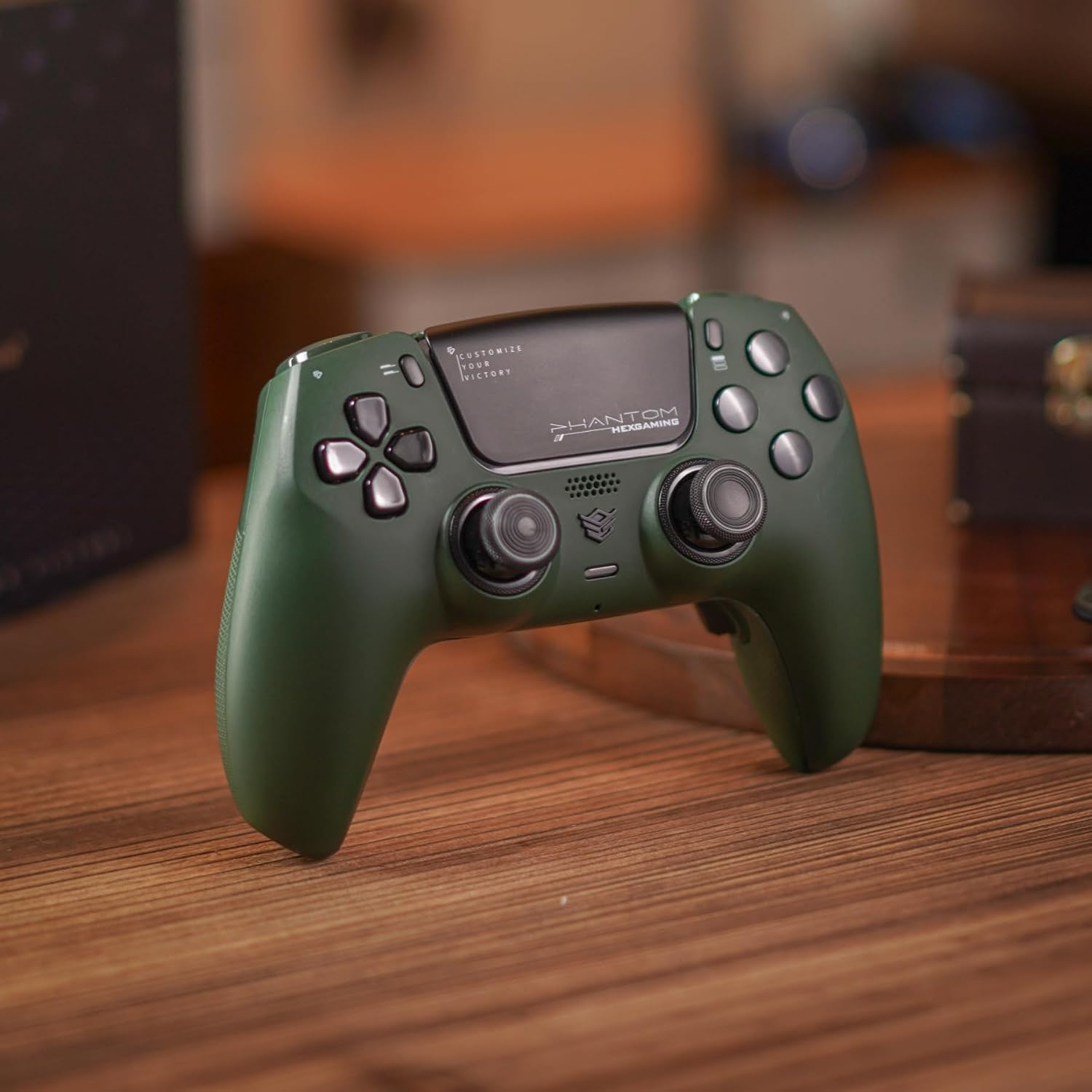CONTROL INALÁMBRICO HEXGAMING PHANTOM PARA PS5 COLOR ESMERALDA - 2
