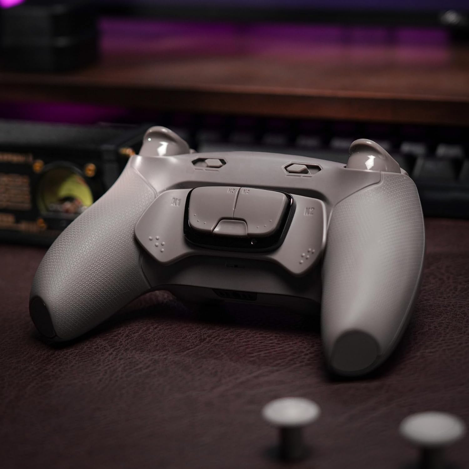 CONTROL PARA PS5 HEXGAMING ULTIMATE PRO QUANTUM GRAY - 3