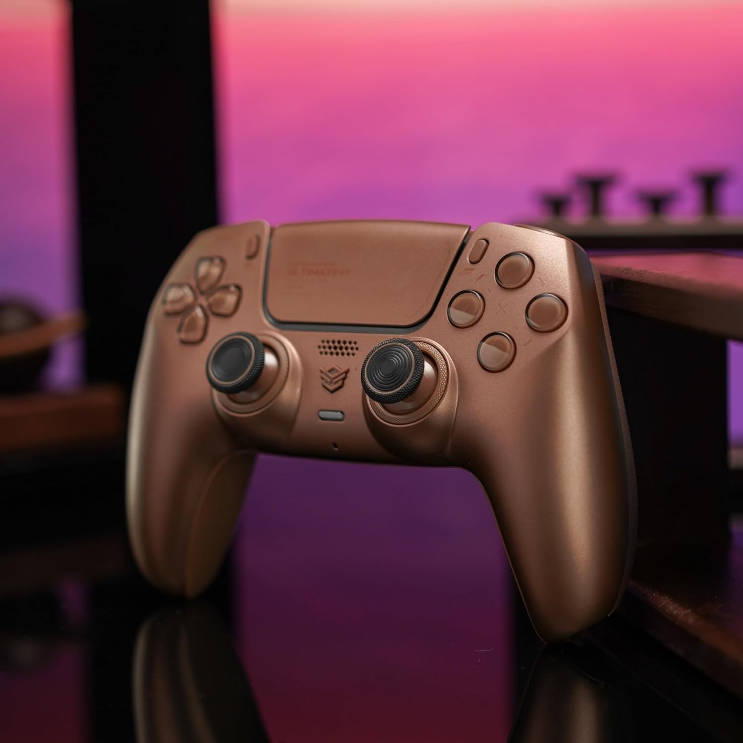 CONTROL PARA PS5 HEXGAMING ULTIMATE PRO MOCHA - 2