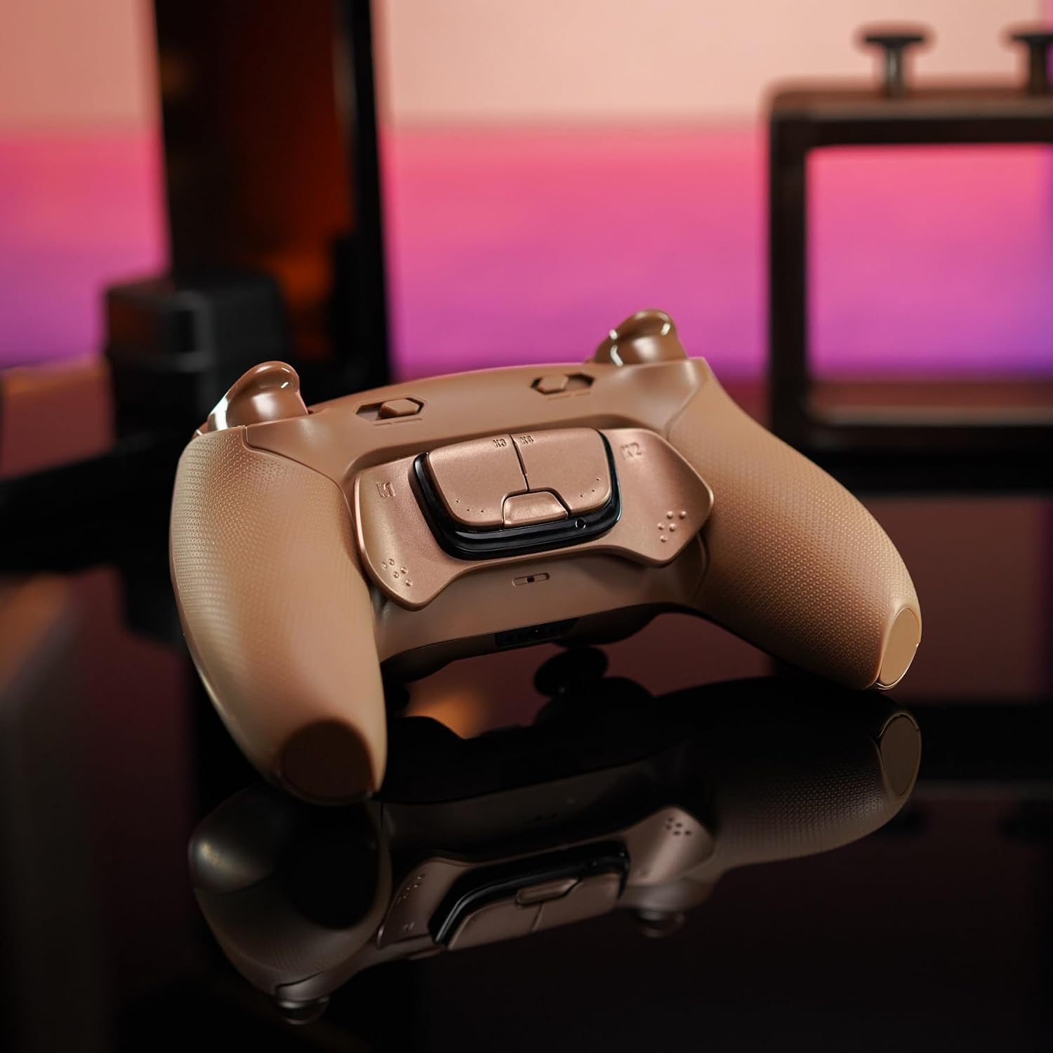 CONTROL PARA PS5 HEXGAMING ULTIMATE PRO MOCHA - 3