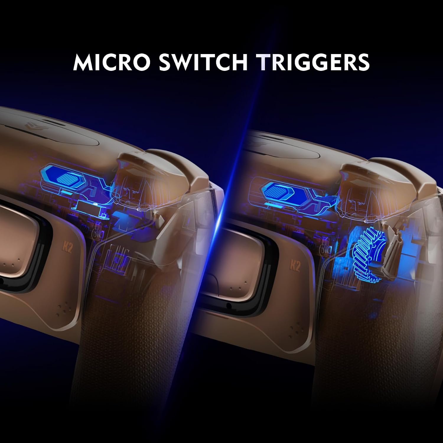 CONTROL PARA PS5 HEXGAMING ULTIMATE PRO MOCHA - 5