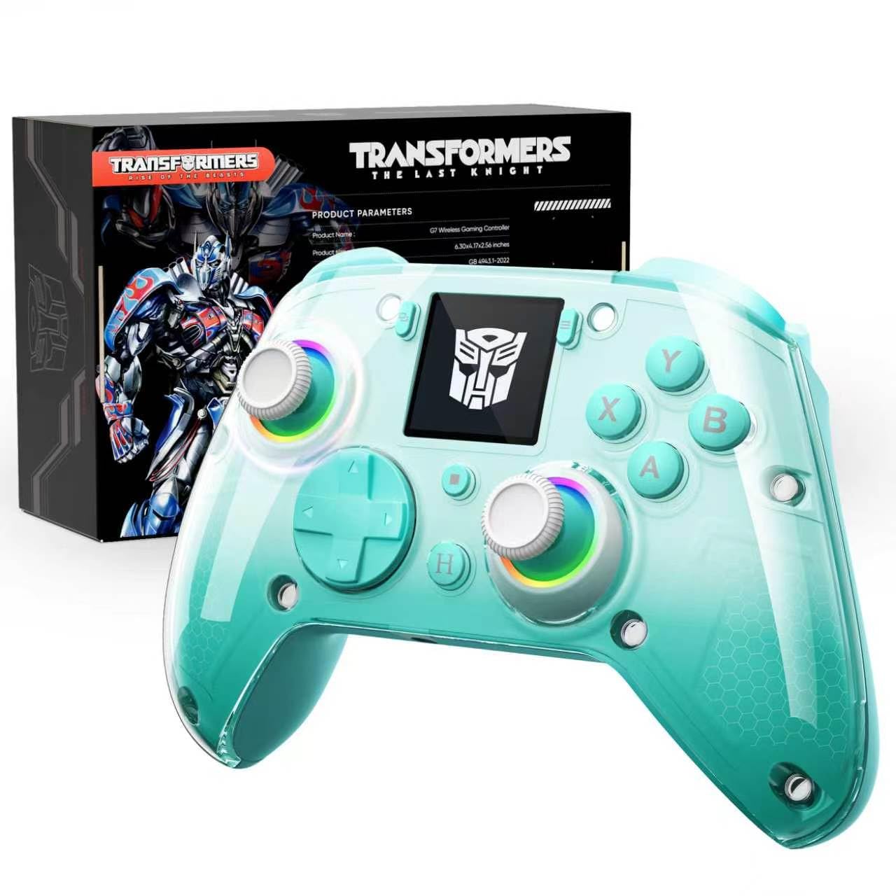 CONTROL INALÁMBRICO PARA PC TRANSFORMERS CON PANTALLA INTERACTIVA VERDE ACEITUNA - 1