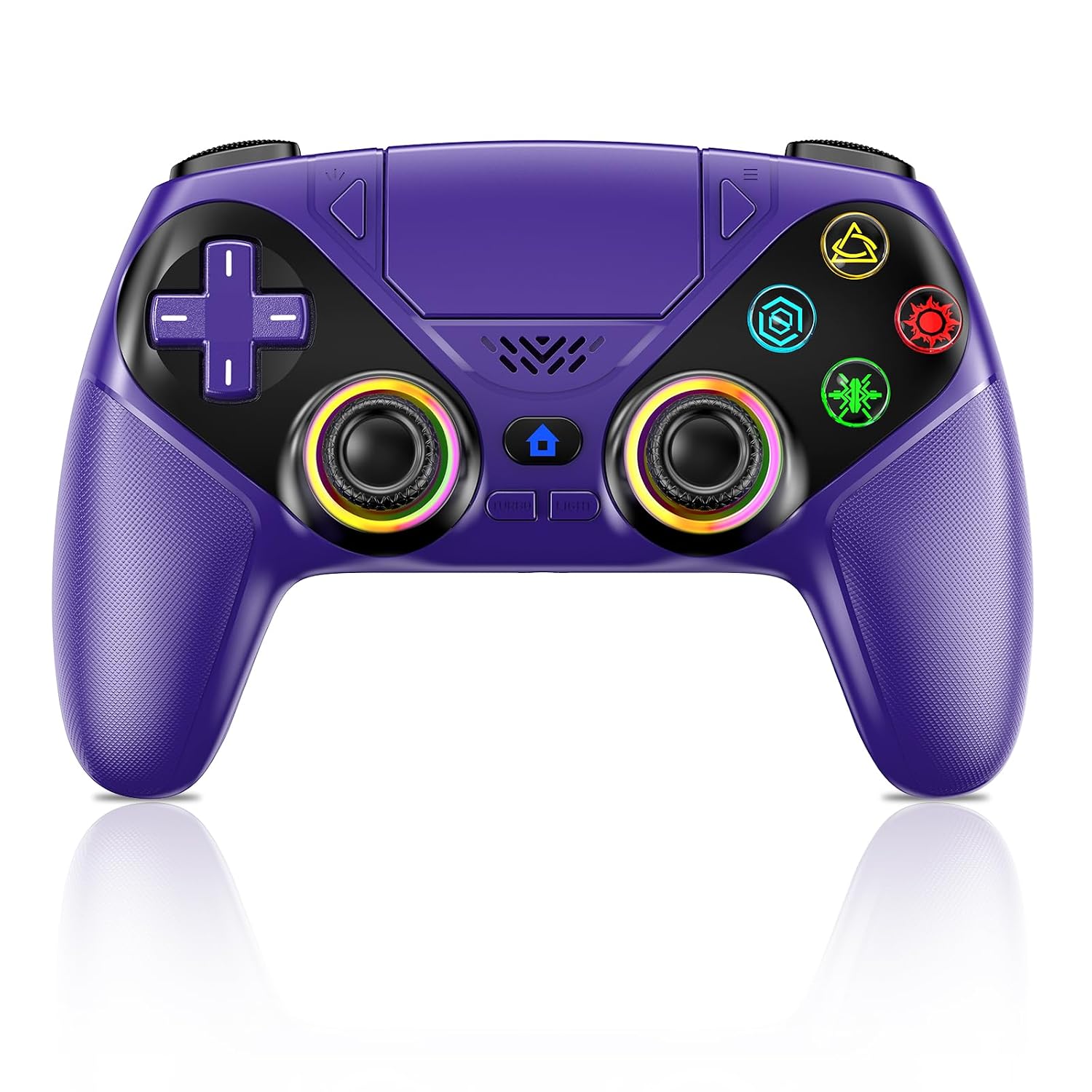 CONTROL INALÁMBRICO LENISUOLE PARA PS5 Y PC BLUETOOTH PÚRPURA - 1