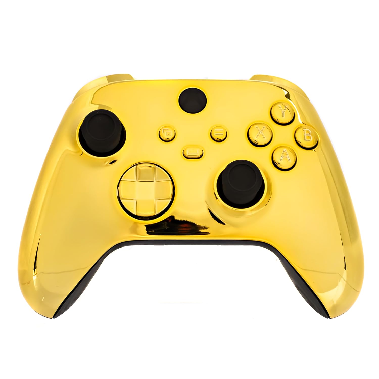 MANDO INALÁMBRICO PERSONALIZADO CRAZY CONTROLLERZ PARA XBOX SERIES X S Y PC DISEÑO GOLD CHROME - 1