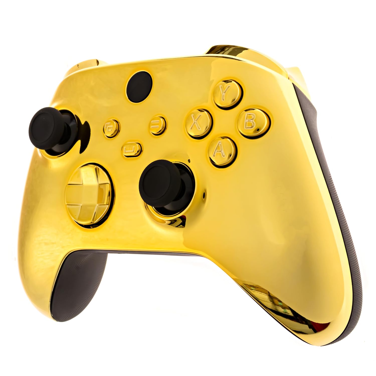 MANDO INALÁMBRICO PERSONALIZADO CRAZY CONTROLLERZ PARA XBOX SERIES X S Y PC DISEÑO GOLD CHROME - 2