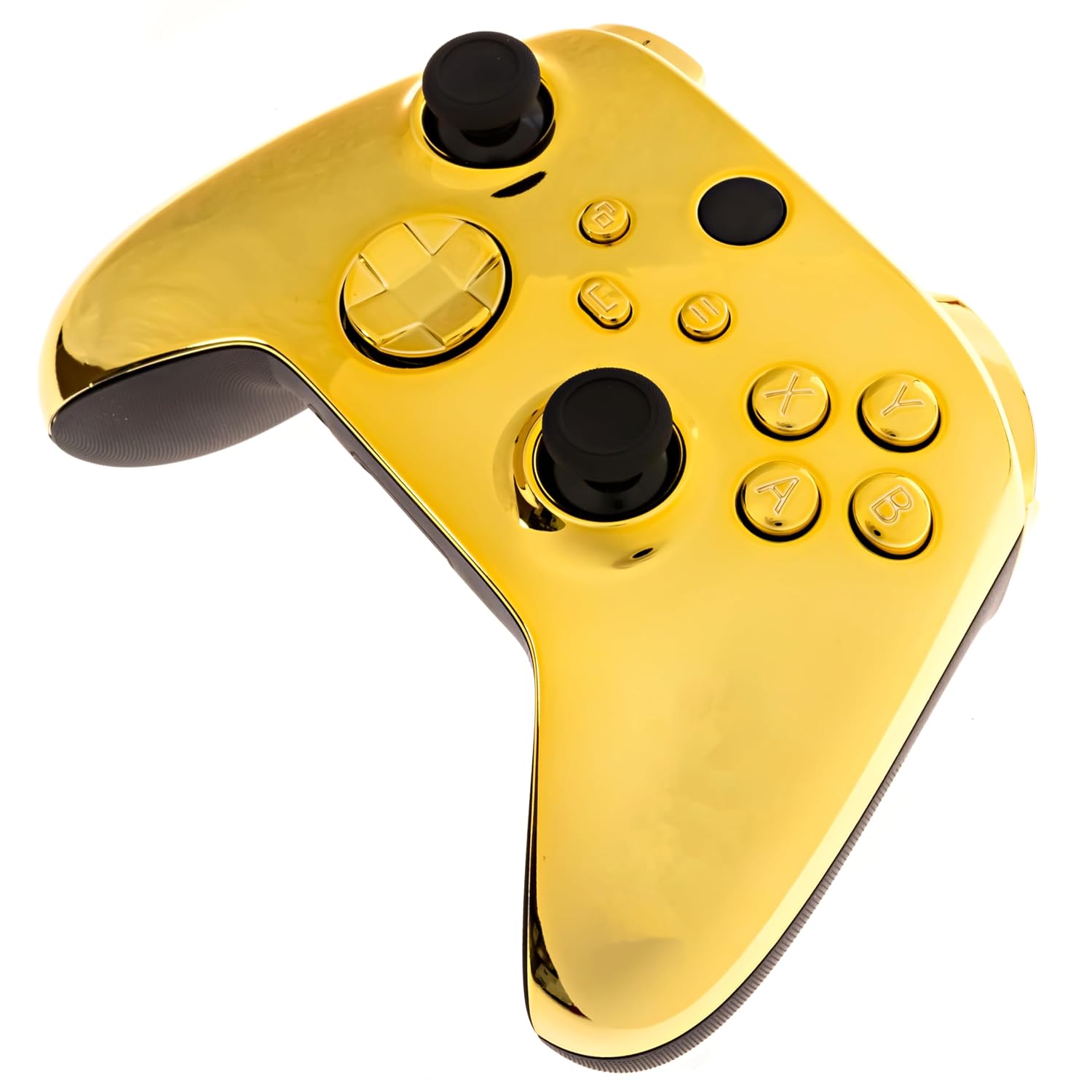 MANDO INALÁMBRICO PERSONALIZADO CRAZY CONTROLLERZ PARA XBOX SERIES X S Y PC DISEÑO GOLD CHROME - 4