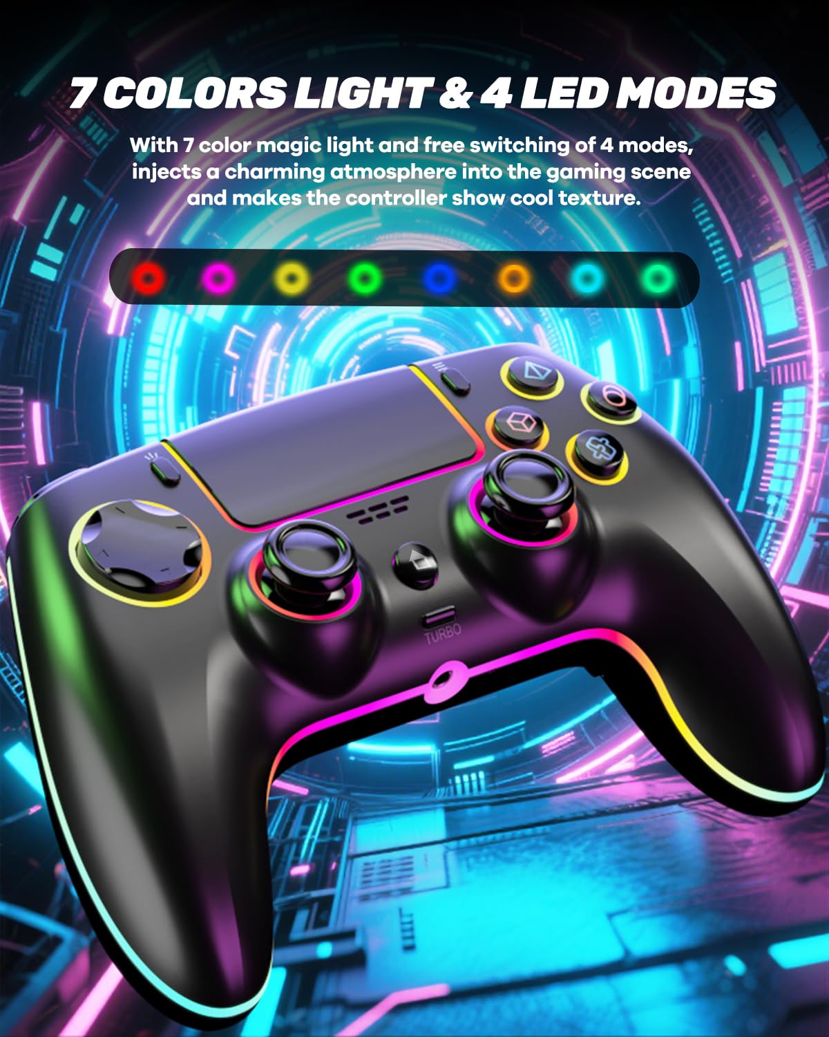 CONTROL INALÁMBRICO MYSTILUCK HALL-EFFECT PARA PS5, PC, MAC Y STEAM DECK - 2