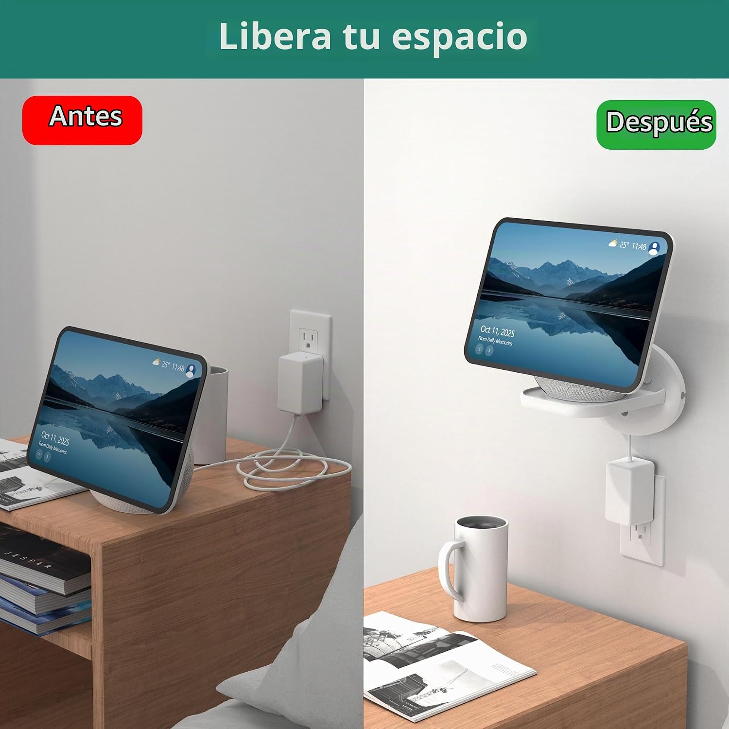 SOPORTE DE PARED PARA PARLANTES HOMEMOUNT PARA SHOW 11/8 Y HOMEPOD MINI BLANCO - 3