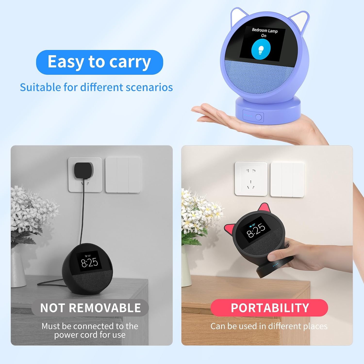 BASE DE BATERÍA PORTÁTIL LIBOER SPOT 5200 MAH AZUL - 3