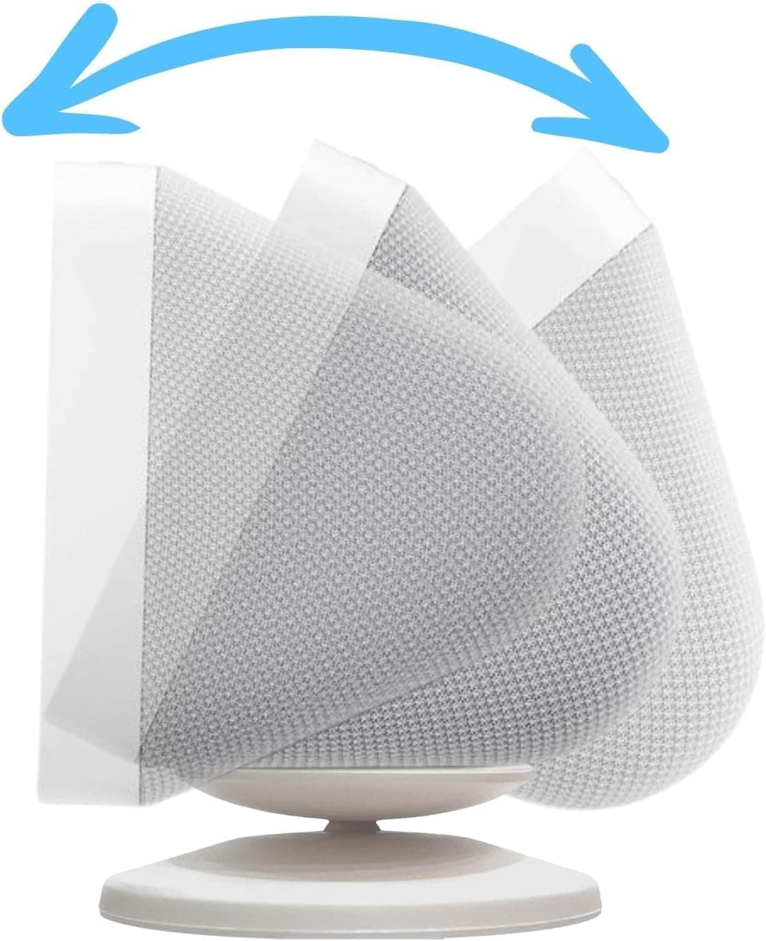 SOPORTE PARA PARLANTES SINTRON SMART DISPLAY STAND PARA SHOW 5 Y 8 AJUSTABLE CON ROTACIÓN 360° Y BASE ANTIDESLIZANTE BLANCO - 3