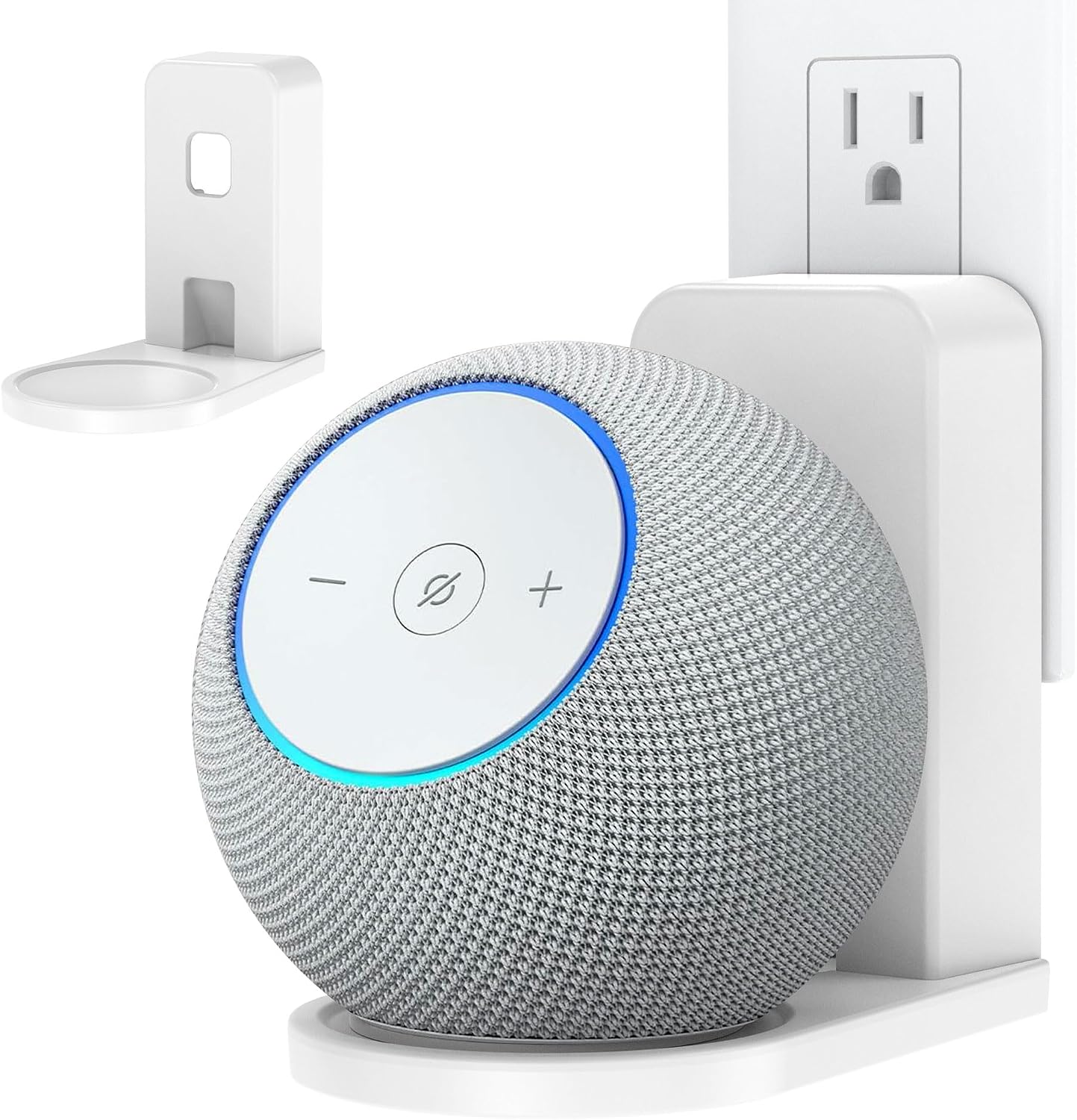 SOPORTE DE PARED PARA PARLANTES HOMEMOUNT DOT MAX Y NEST MINI BLANCO 1 UNIDAD - 1