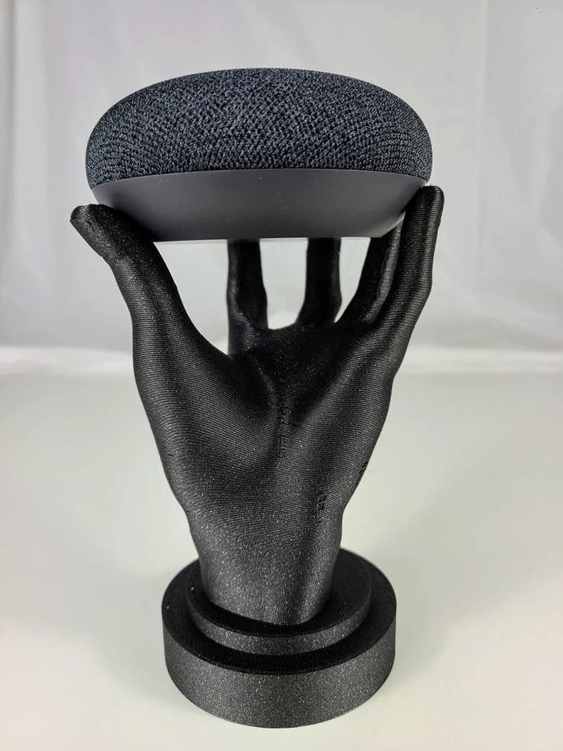 SOPORTE PARA PARLANTES INTELIGENTES DANCYN STUDIOS LIVING HAND PARA GOOGLE HOME MINI Y ECHO DOT 3RA GENERACIÓN NEGRO BRILLANTE - 3