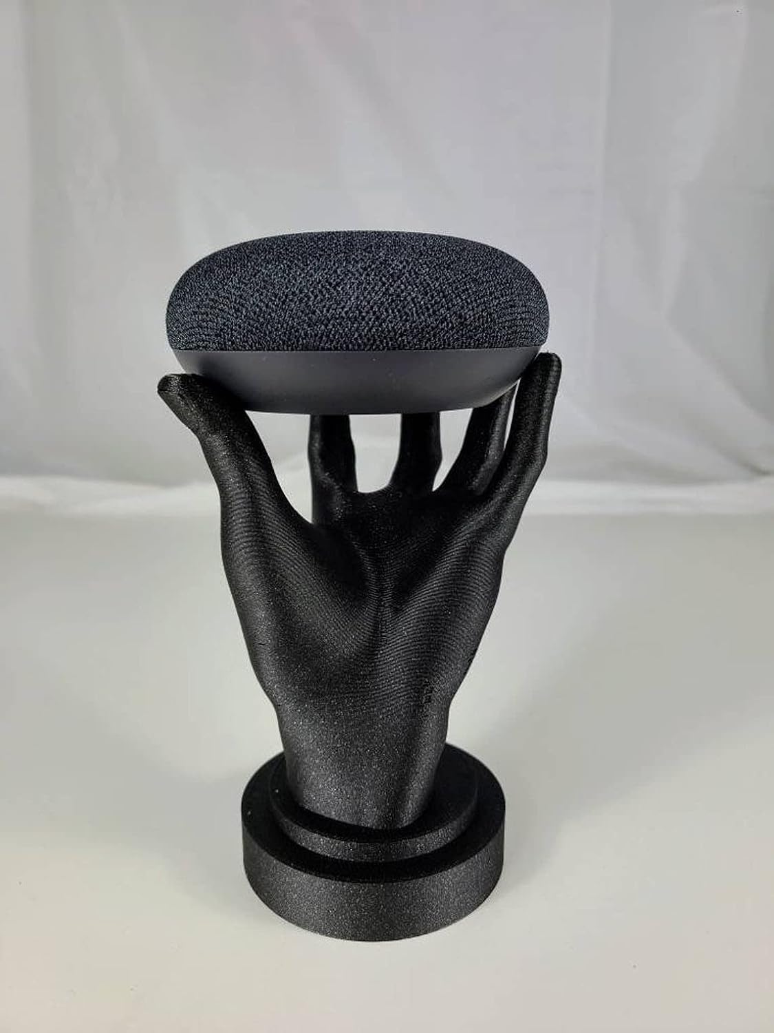 SOPORTE PARA PARLANTES INTELIGENTES DANCYN STUDIOS LIVING HAND PARA GOOGLE HOME MINI Y ECHO DOT 3RA GENERACIÓN NEGRO BRILLANTE - 4
