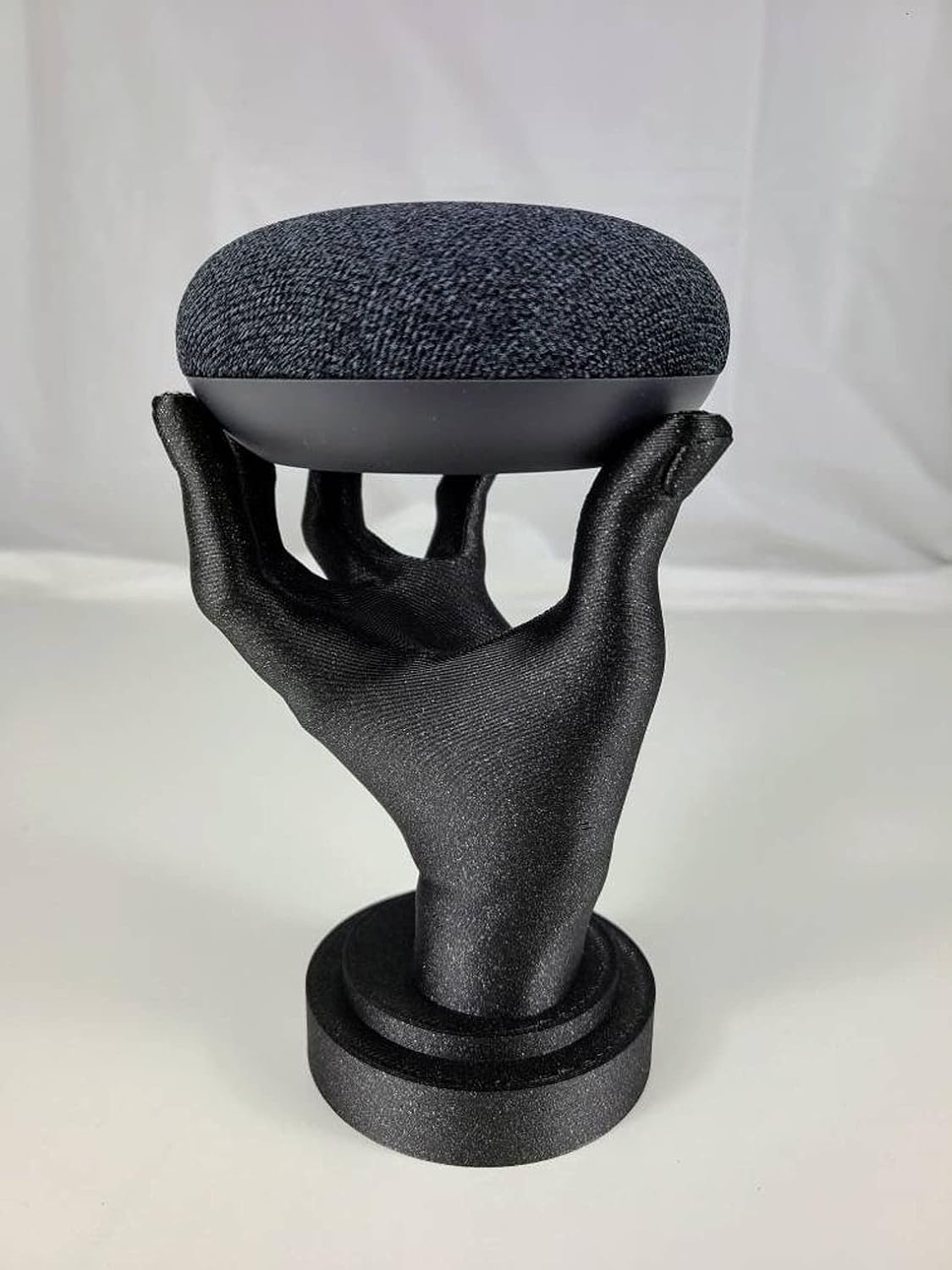 SOPORTE PARA PARLANTES INTELIGENTES DANCYN STUDIOS LIVING HAND PARA GOOGLE HOME MINI Y ECHO DOT 3RA GENERACIÓN NEGRO BRILLANTE - 5