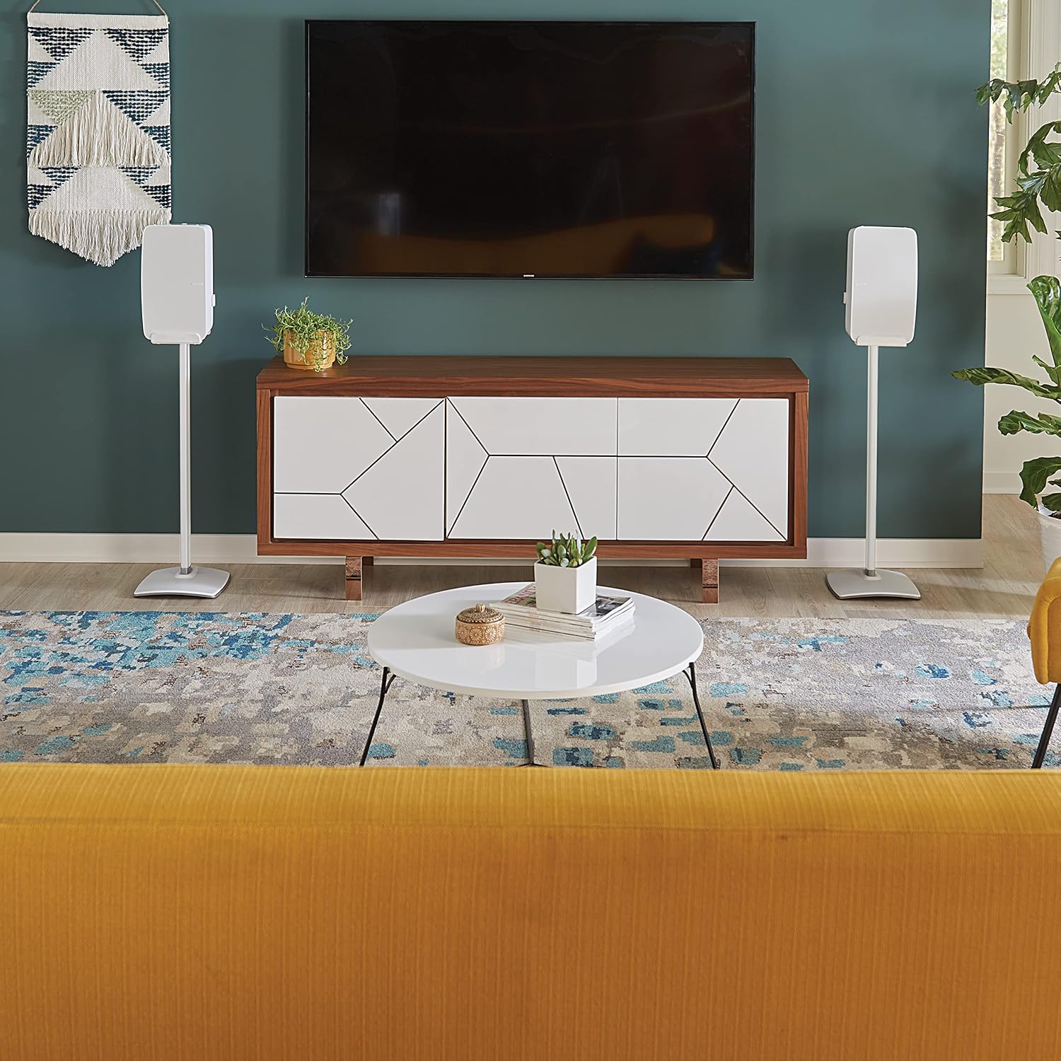 SOPORTE PARA PARLANTES SANUS OSS52 PARA SONOS FIVE Y PLAY:5 BLANCO - 4