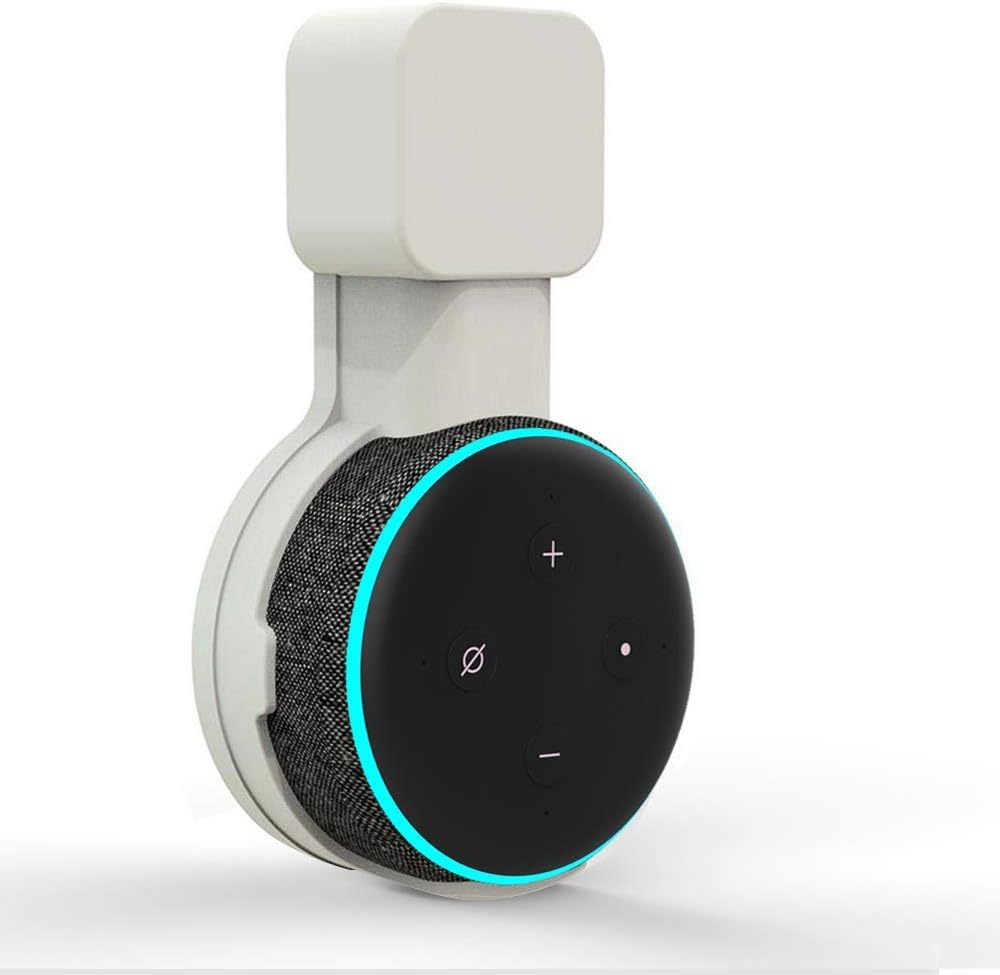 SOPORTE DE PARED PARA ECHO DOT 3RA GENERACIÓN SUIXING BLANCO - 1