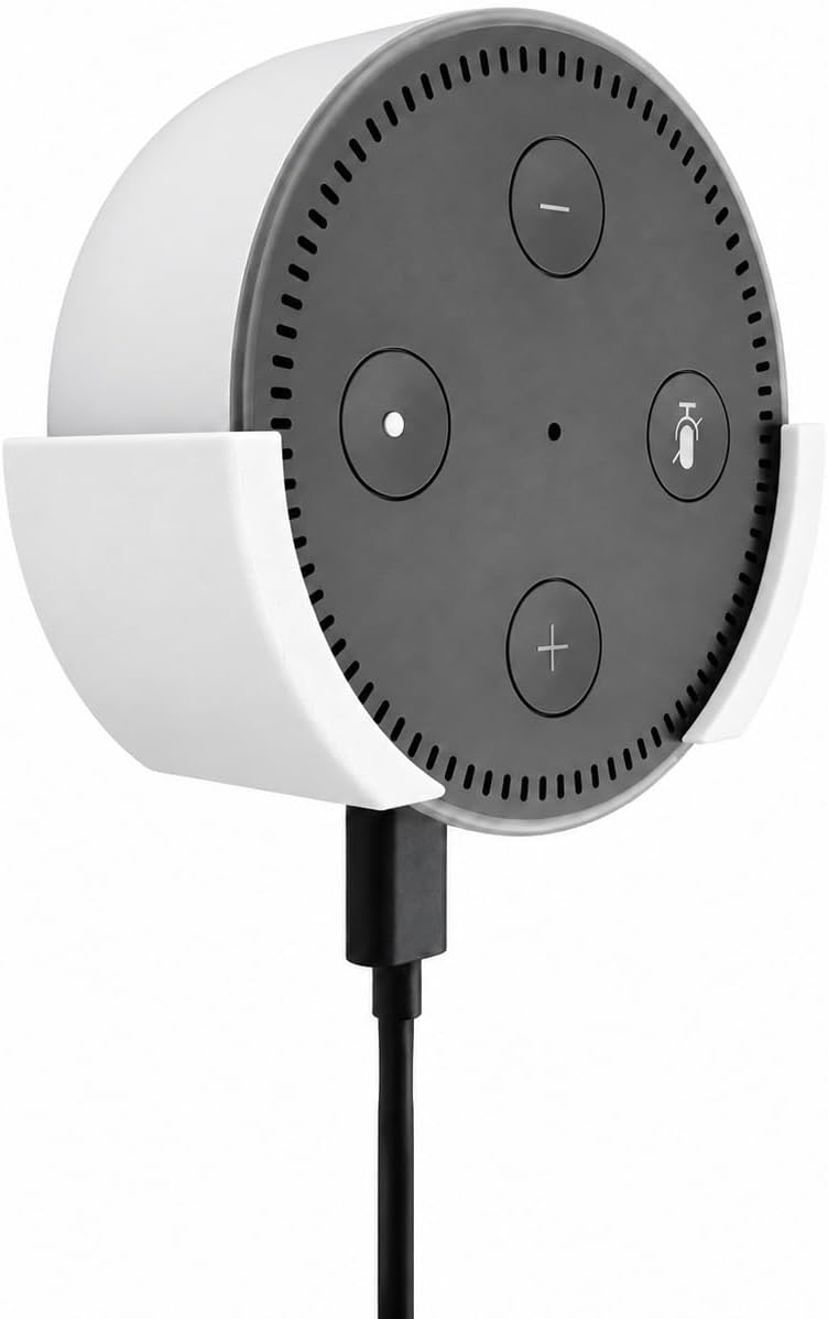 SOPORTE DE PARED PARA PARLANTE VOICE ASSISTANT HANDMADE COMPATIBLE CON GENERACIONES 1, 2 Y 3 BLANCO GEN 3 - 1