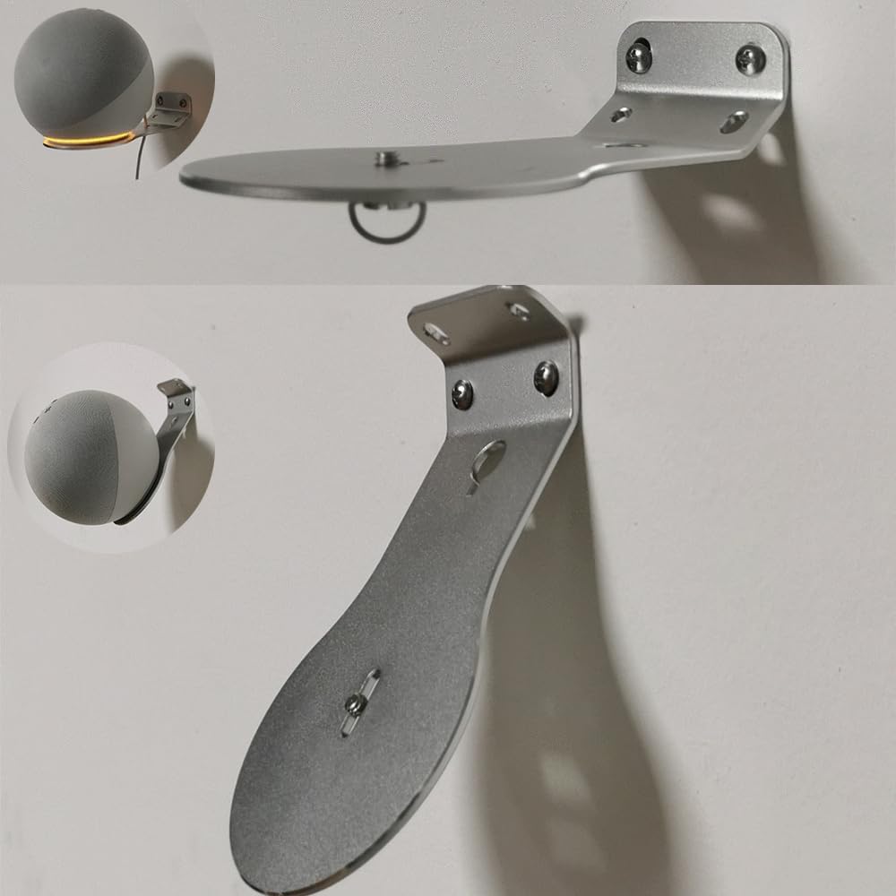SOPORTE DE PARED PARA PARLANTES ATOPHK PARA ECHO 4TA Y 3RA GENERACIÓN ALUMINIO AJUSTABLE - 4