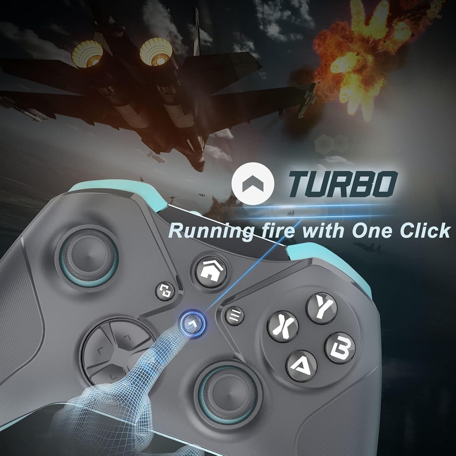 CONTROL INALÁMBRICO NONBLIEP PARA XBOX ONE X/S, SERIES X/S Y PC, CON GIROSCOPIO 6 EJES, VIBRACIÓN DUAL, JACK 3.5MM Y FUNCIÓN - 2