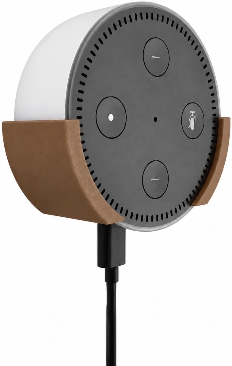 SOPORTE DE PARED PARA PARLANTE VOICE ASSISTANT HANDMADE MARRÓN GEN 3 - 1
