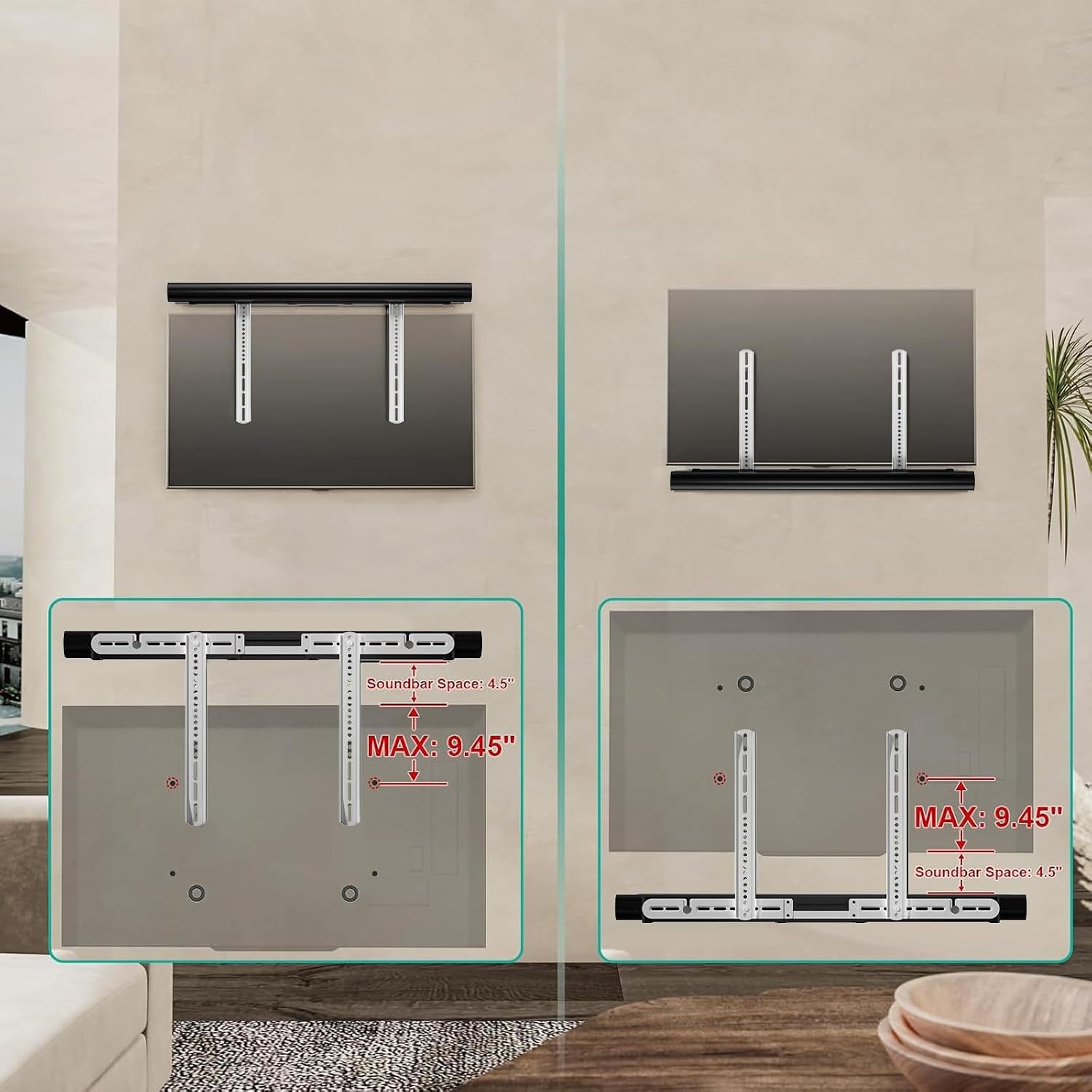 SOPORTE PARA PARLANTES WALI SONOS ARC PARA SONOS ARC Y SONOS ARC ULTRA - 3