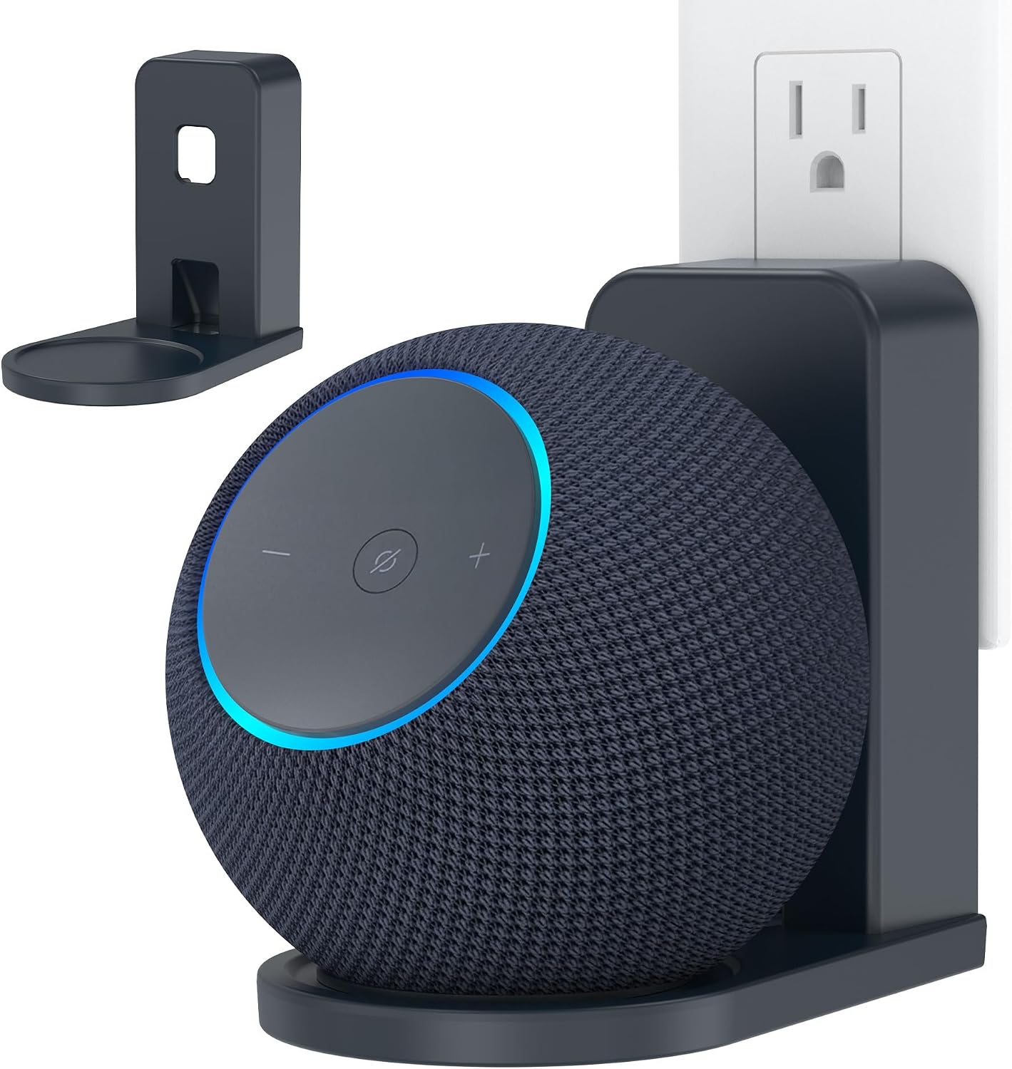 SOPORTE DE PARED PARA PARLANTES HOMEMOUNT DOT MAX Y NEST MINI GRAFITO 1 UNIDAD - 1
