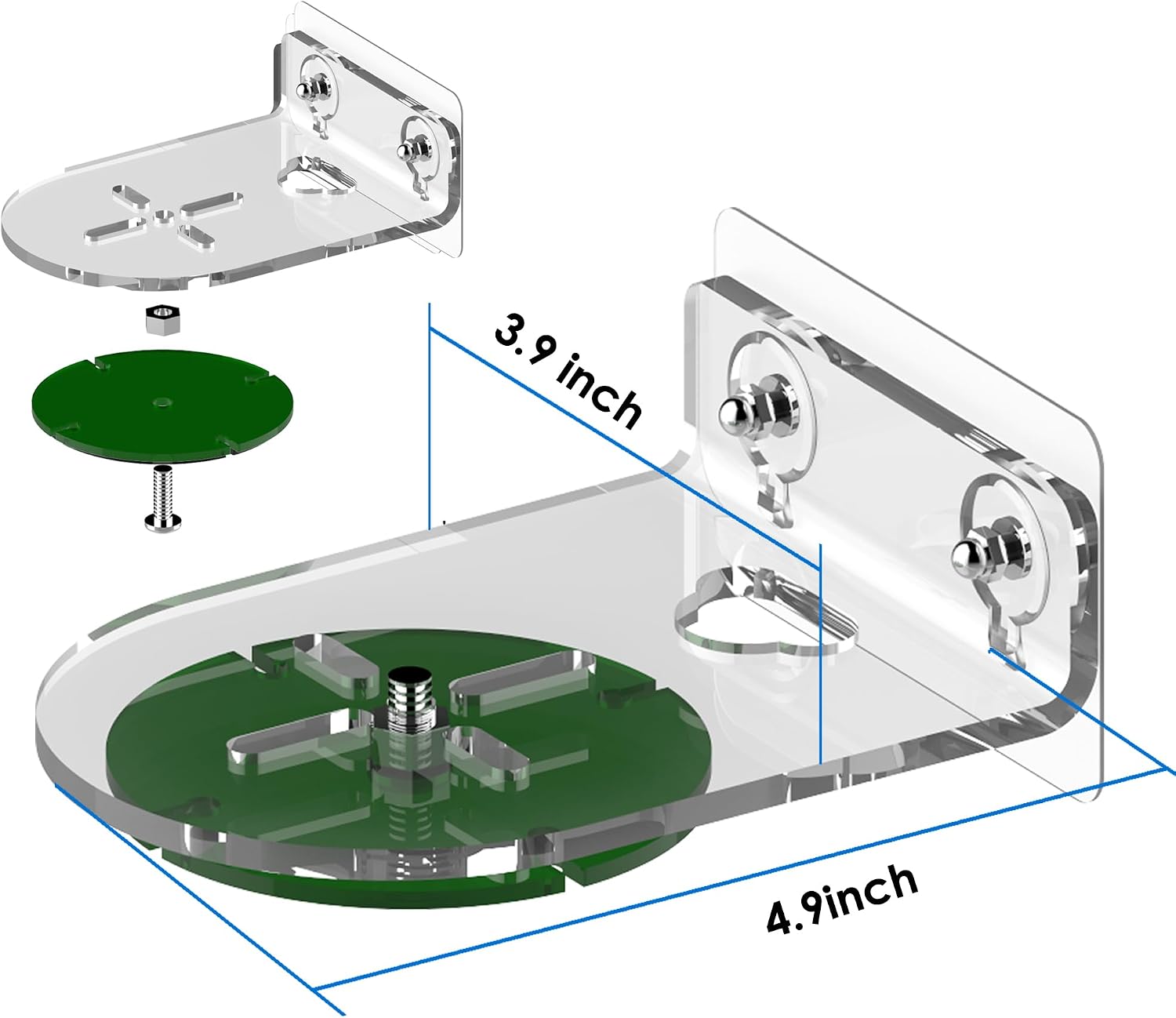 SOPORTE DE PARED PARA PARLANTES HOOKMEMO COMPATIBLE CON ECHO STUDIO 2025 Y SONOS ERA100 - 4