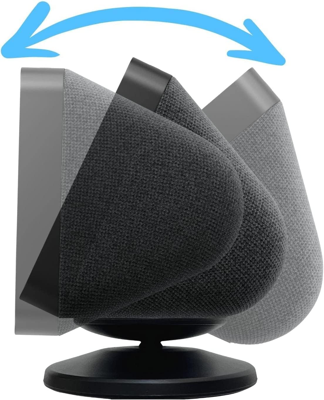 SOPORTE PARA PARLANTES SINTRON SMART DISPLAY STAND PARA SHOW 5 Y 8 AJUSTABLE CON ROTACIÓN 360° Y BASE ANTIDESLIZANTE NEGRO - 1