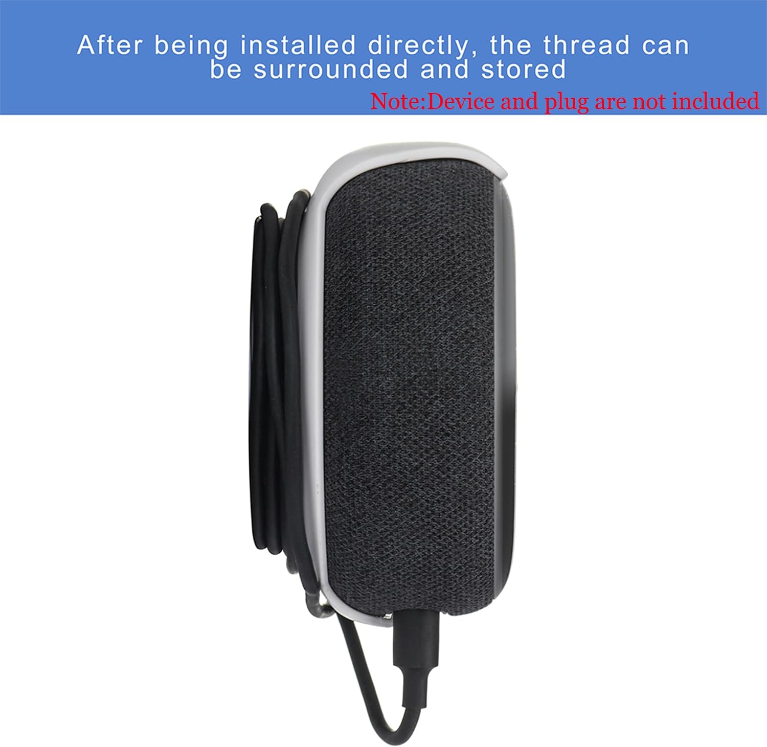 SOPORTE DE PARED WIDEPLORE PARA ECHO DOT 3RA GENERACIÓN SIN TALADRO CON GESTIÓN DE CABLES - 5