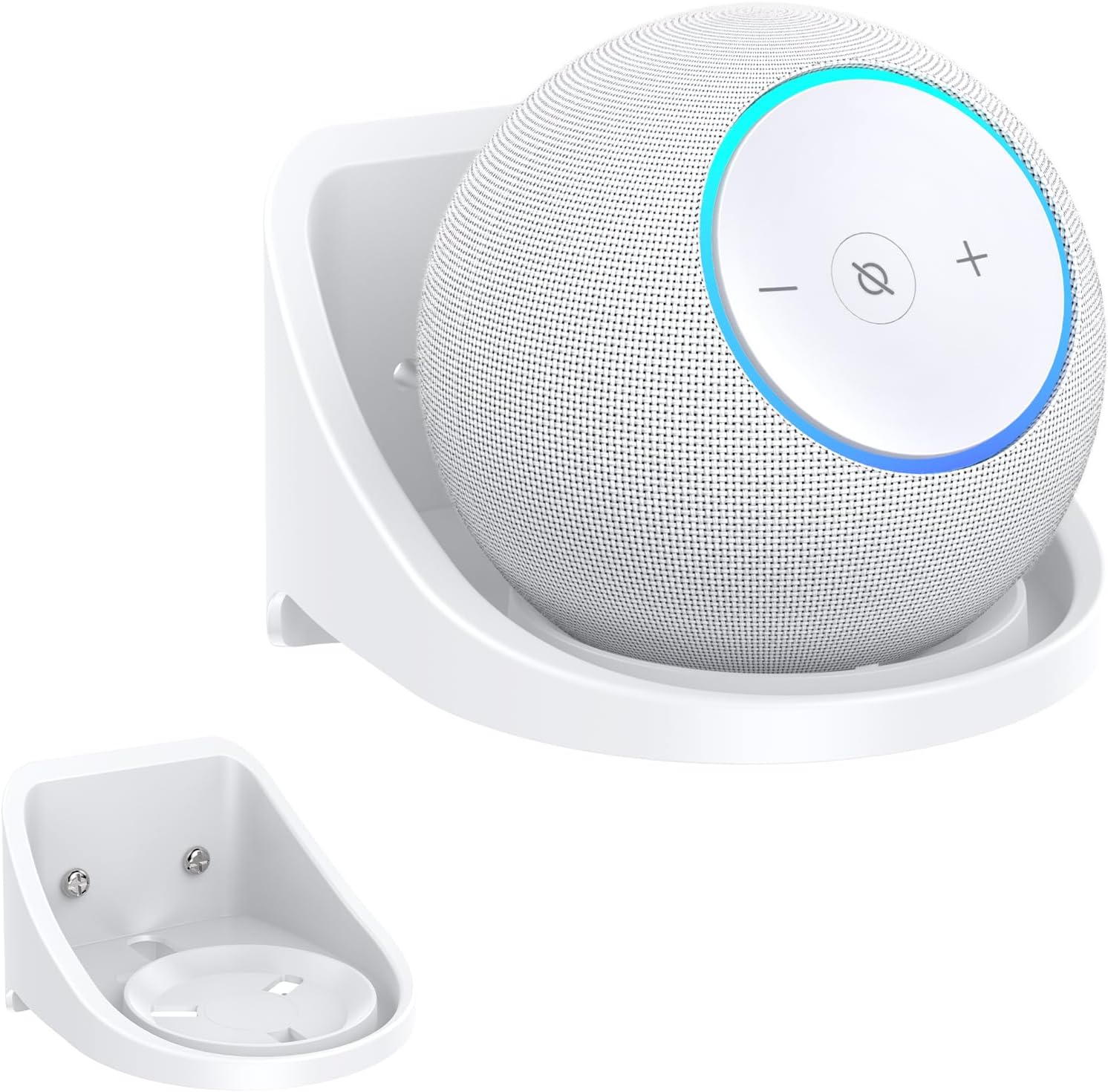 SOPORTE DE PARED PARA PARLANTE EDUP LOVE DOT MAX CON GESTIÓN DE CABLES BLANCO - 1