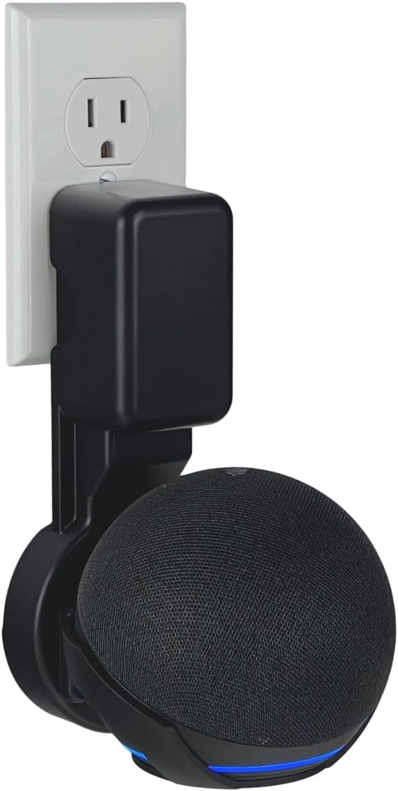 SOPORTE DE PARED PARA PARLANTE NOVERAPRIME PARA DOT 4TA Y 5TA GENERACIÓN Y HOPESTAR H52 NEGRO - 1