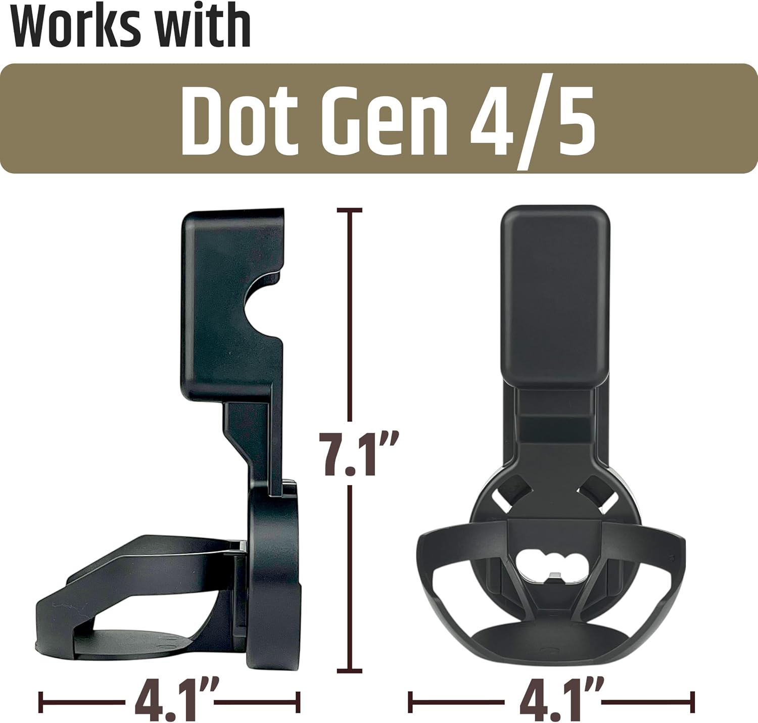 SOPORTE DE PARED PARA PARLANTE NOVERAPRIME PARA DOT 4TA Y 5TA GENERACIÓN Y HOPESTAR H52 NEGRO - 5