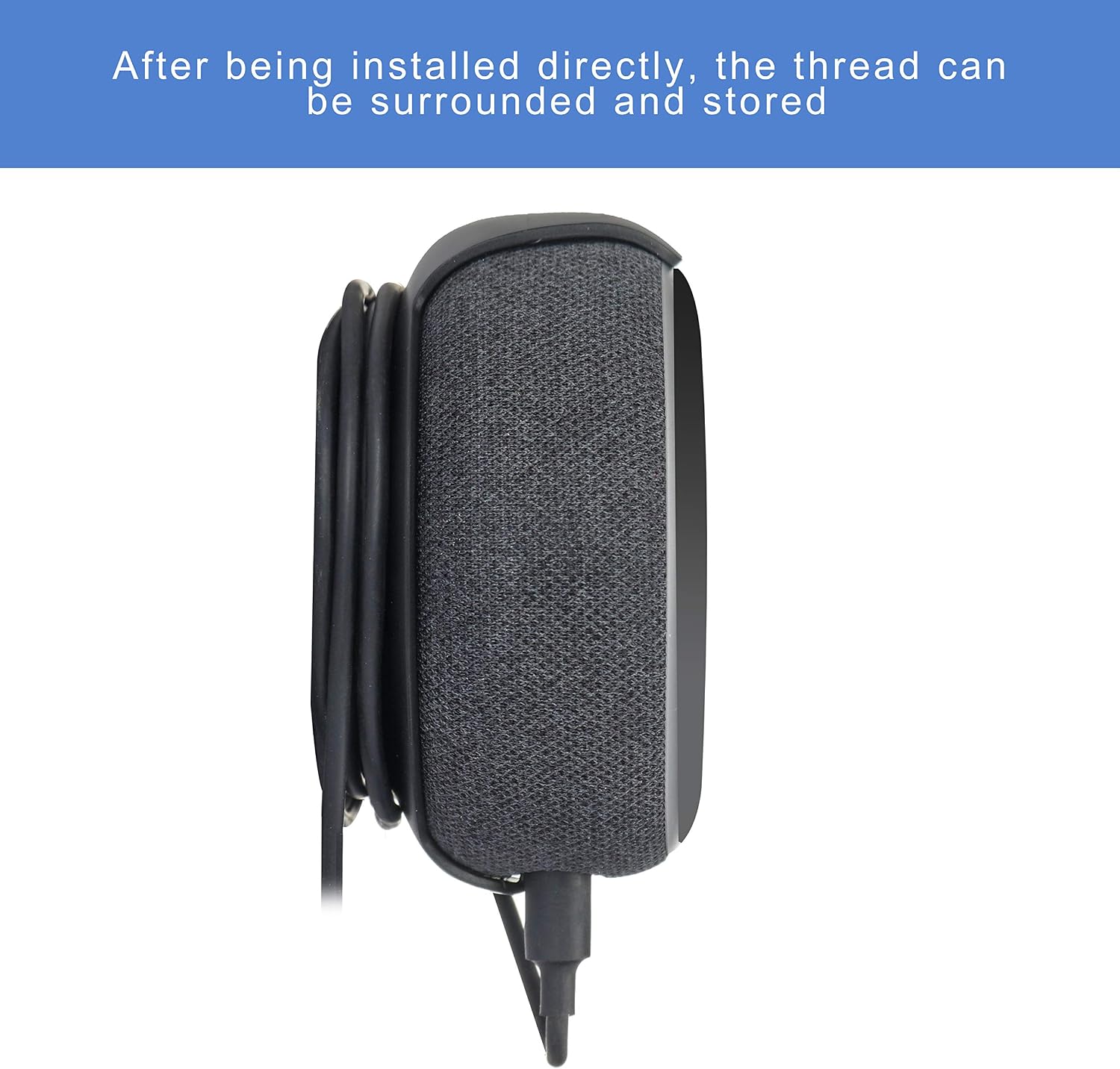 SOPORTE DE PARED PARA ECHO DOT 3RA GENERACIÓN WIDEPLORE NEGRO - 3